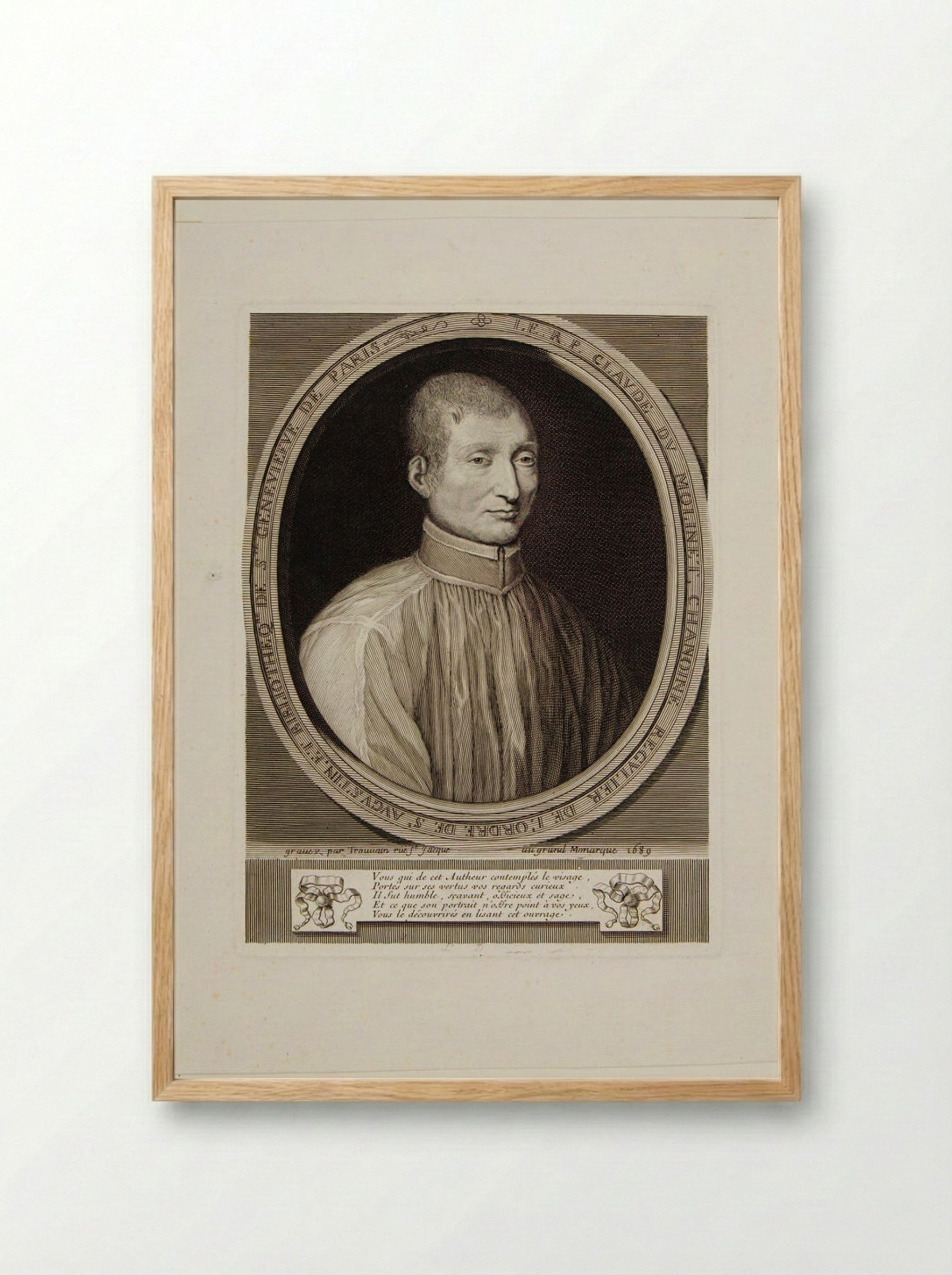 Claude du Molinet - Antoine Trouvain - Framed Print Wood