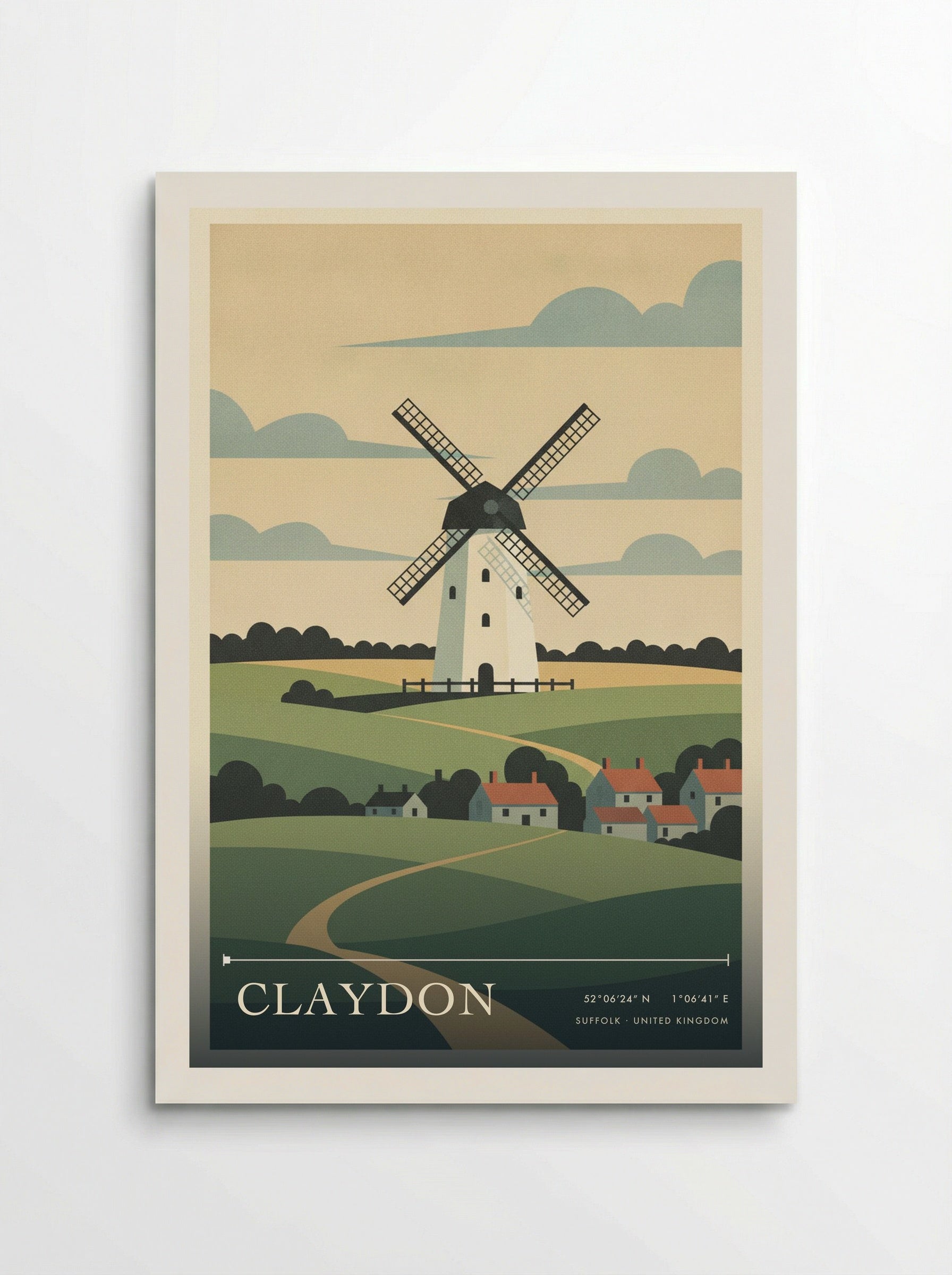 Claydon Suffolk United Kingdom Travel Poster - Poster