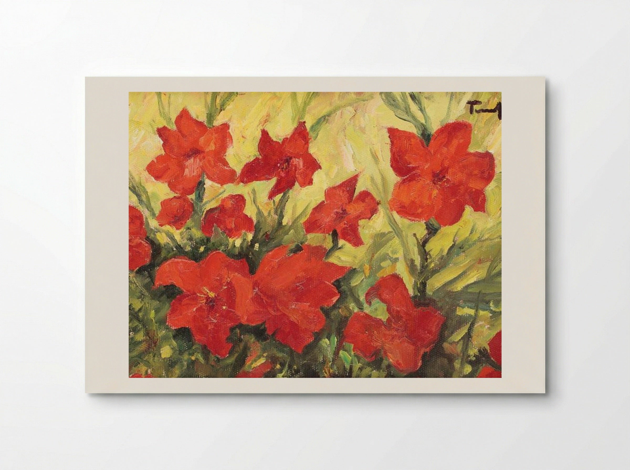Clematis Red Flowers - Nicolae Tonitza - Poster