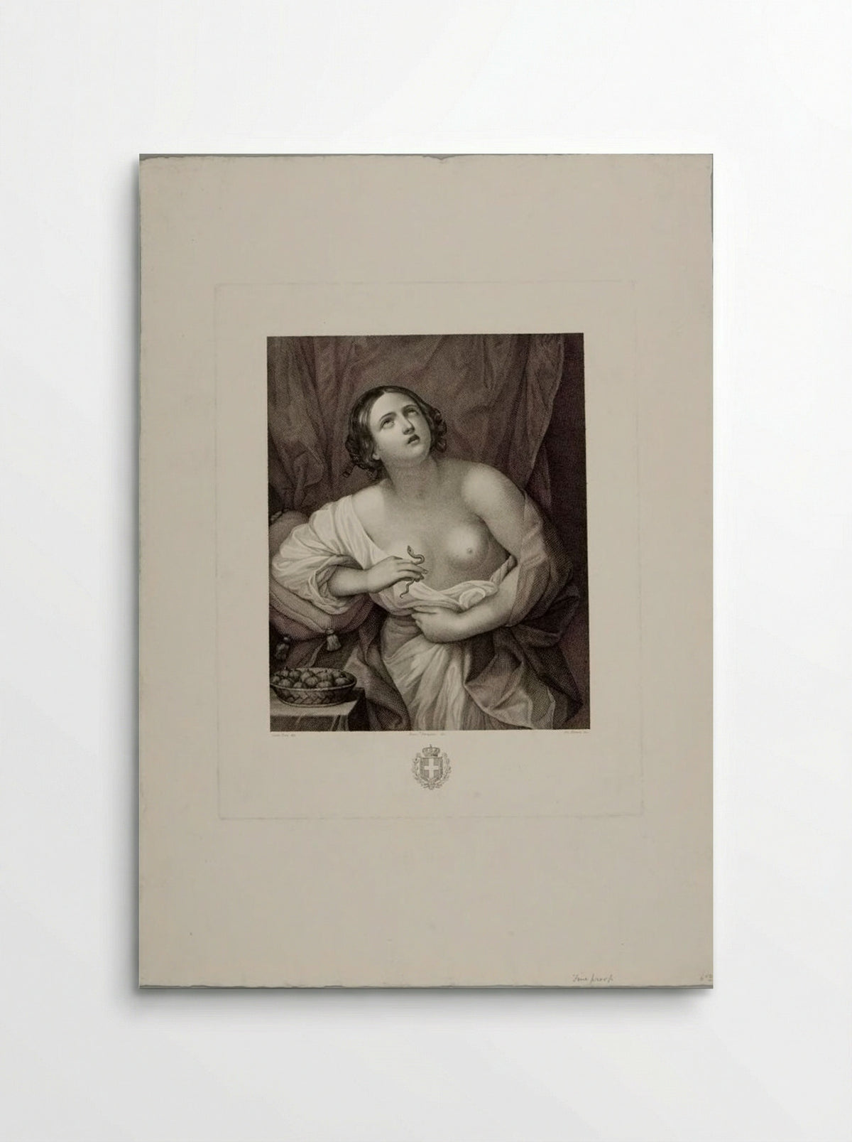 Cleopatra Putting the Asp to her Bosom - Giovanni Rivera - Poster
