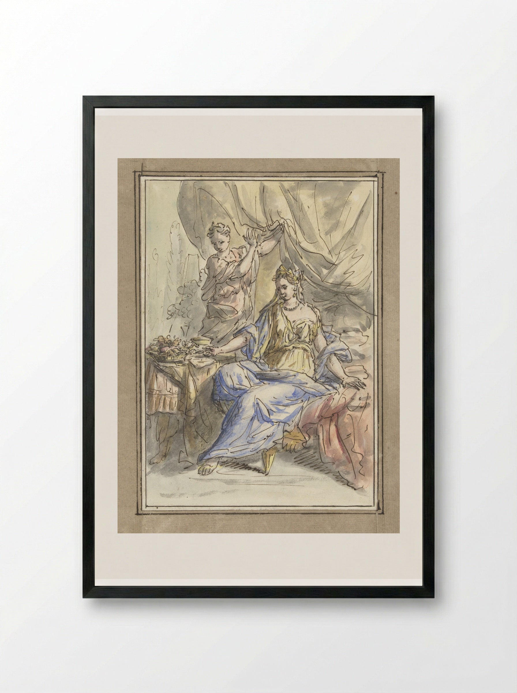 Cleopatra - Elias van Nijmegen - Framed Print Black