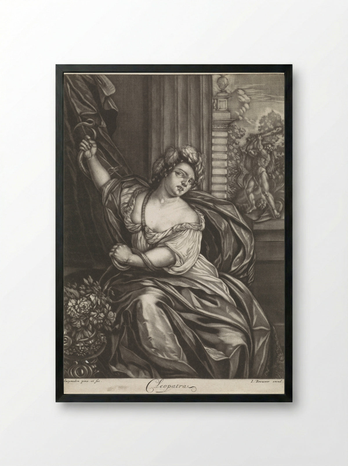 Cleopatra - Jan Brouwer - Framed Print Black