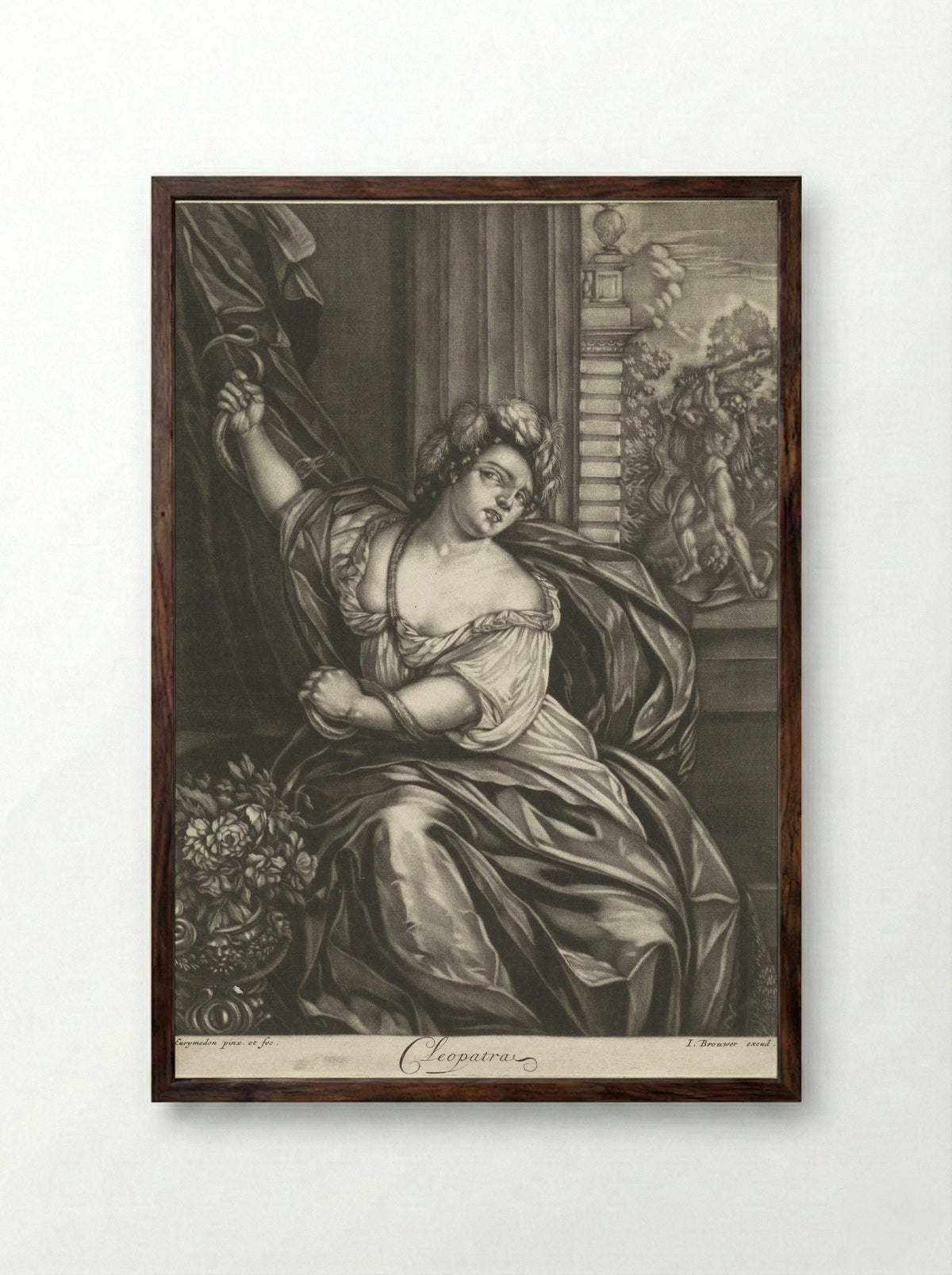 Cleopatra - Jan Brouwer - Framed Print Dark Wood