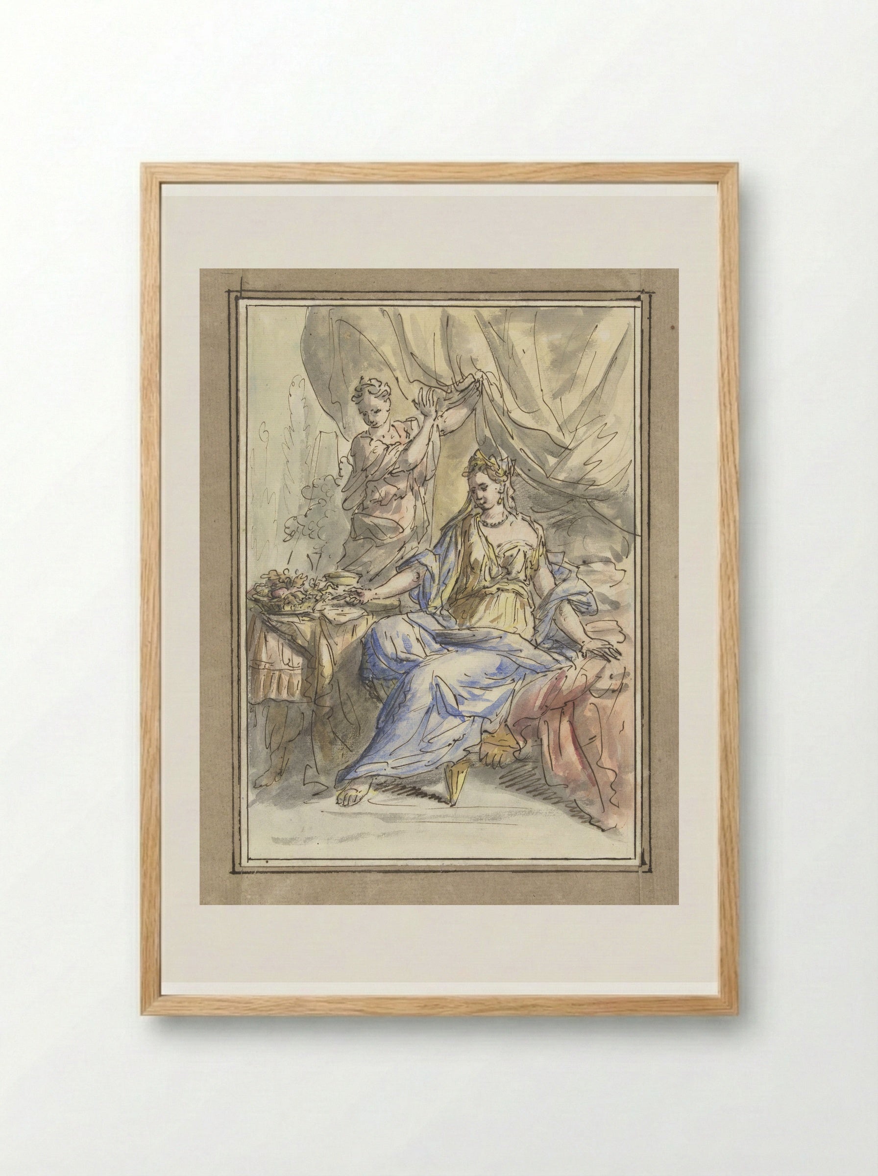 Cleopatra - Elias van Nijmegen - Framed Print Wood