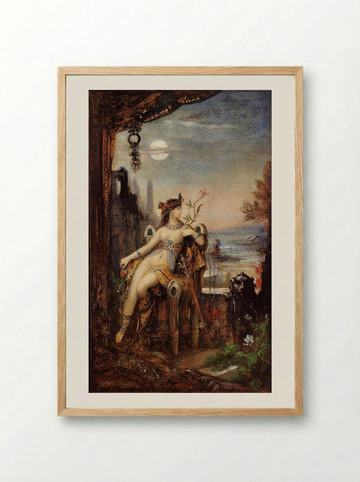 Cleopatra - Gustave Moreau - Framed Print Wood