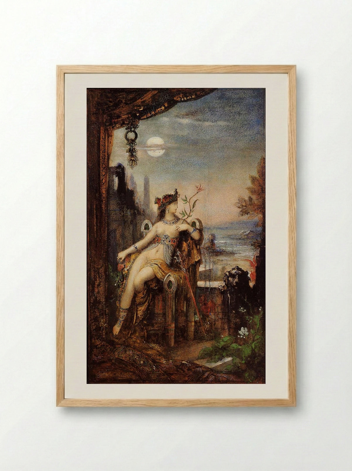 Cleopatra - Gustave Moreau - Framed Print Wood
