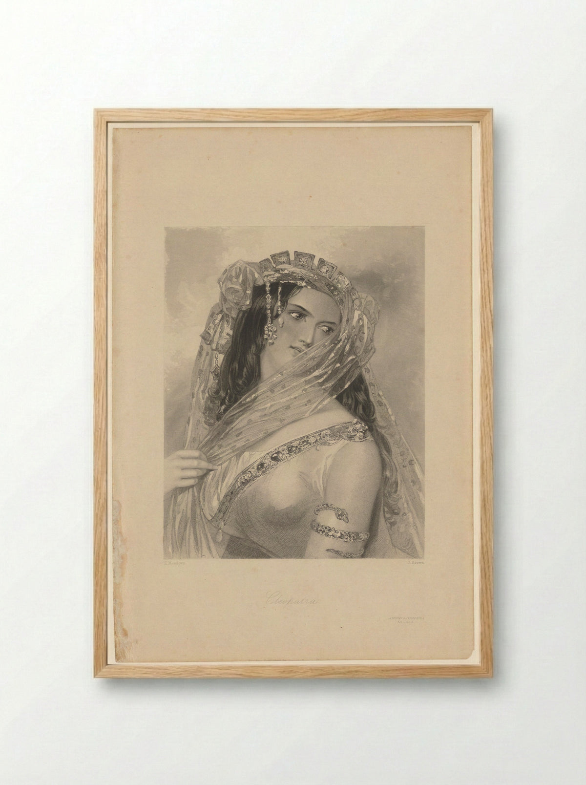 Cleopatra - David Bogue - Framed Print Wood