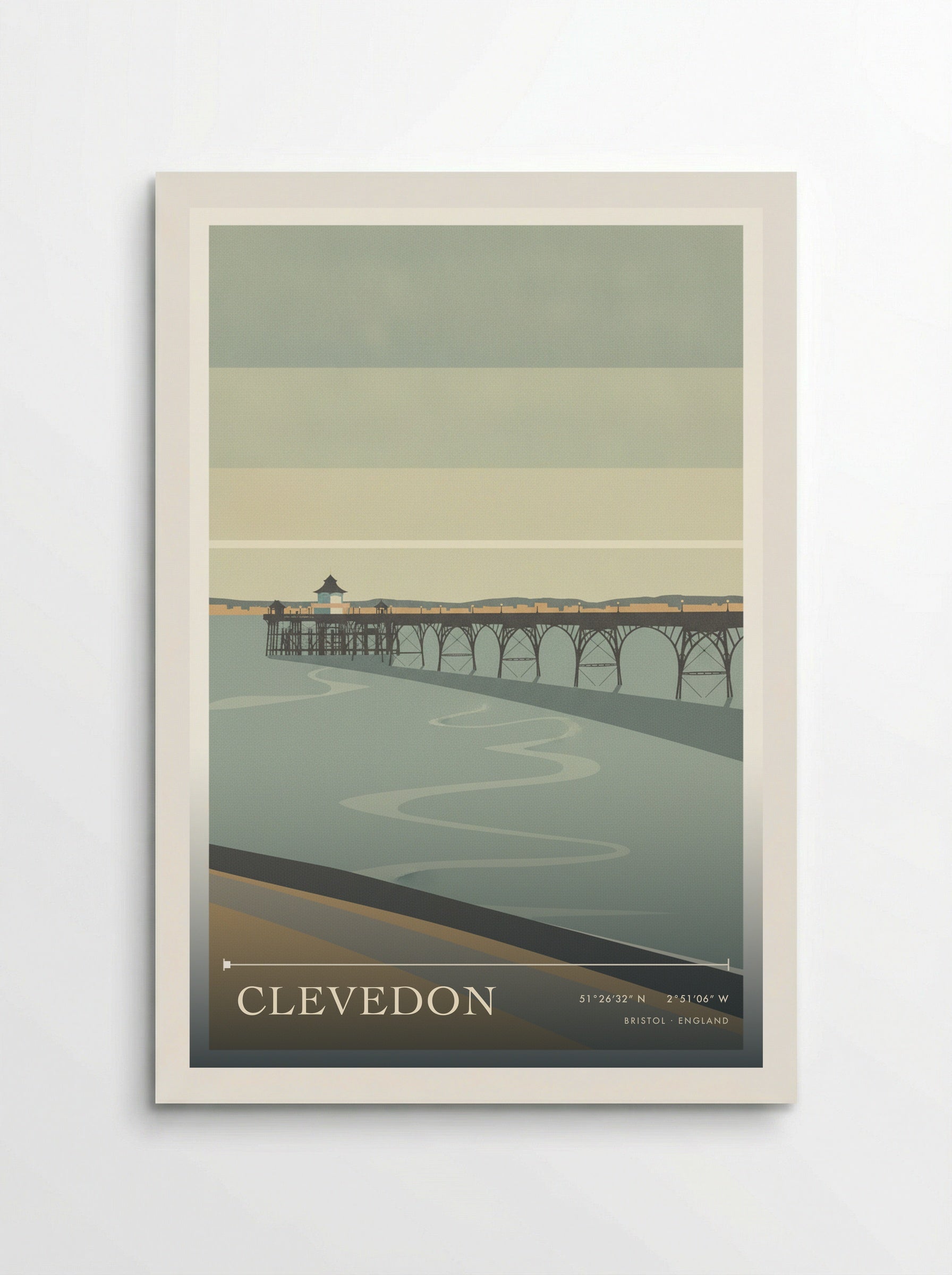 Clevedon Bristol England Travel Poster - Poster