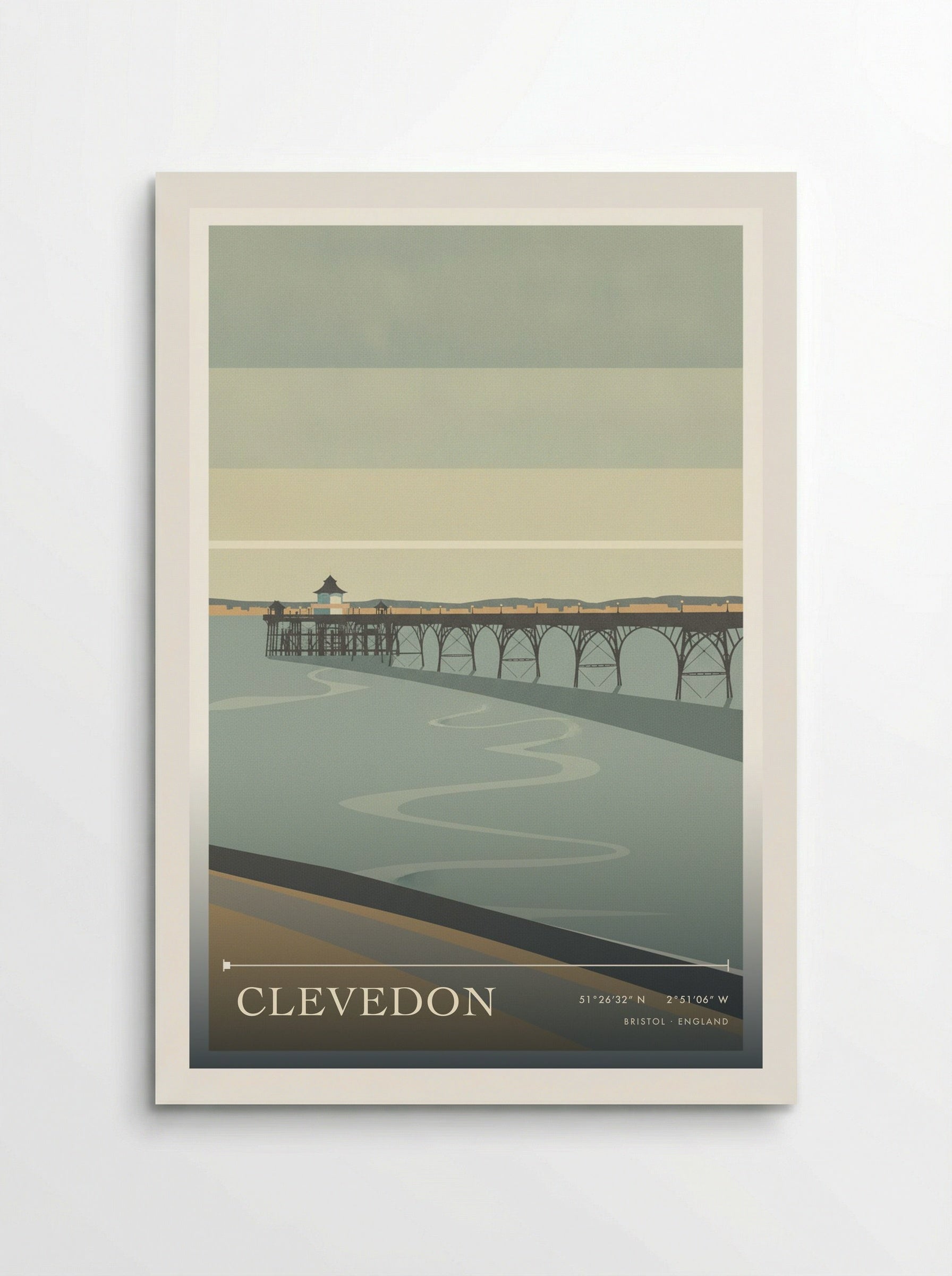 Clevedon Bristol England Travel Poster - Poster