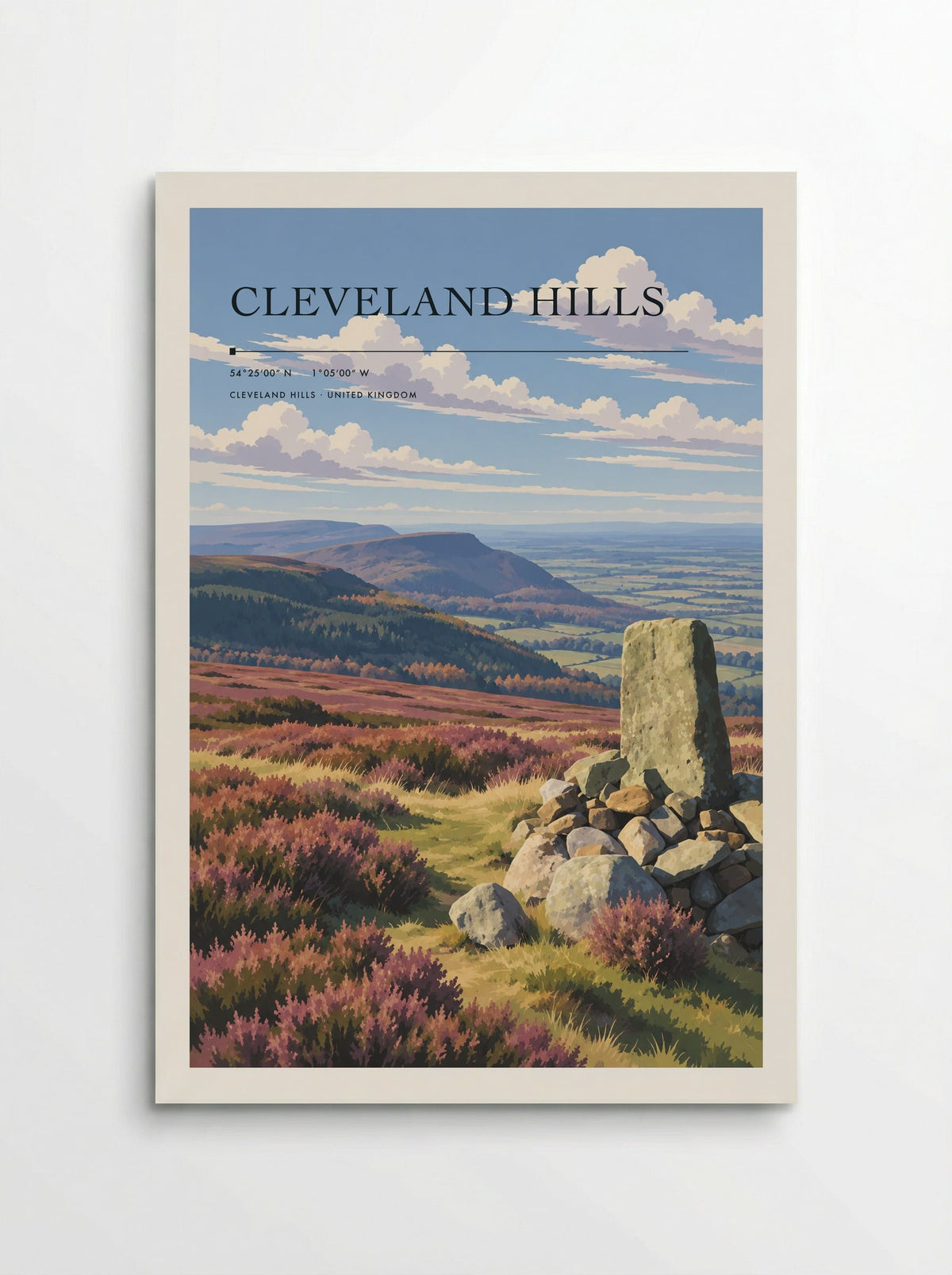 Cleveland Hills | Travel Poster - Poster