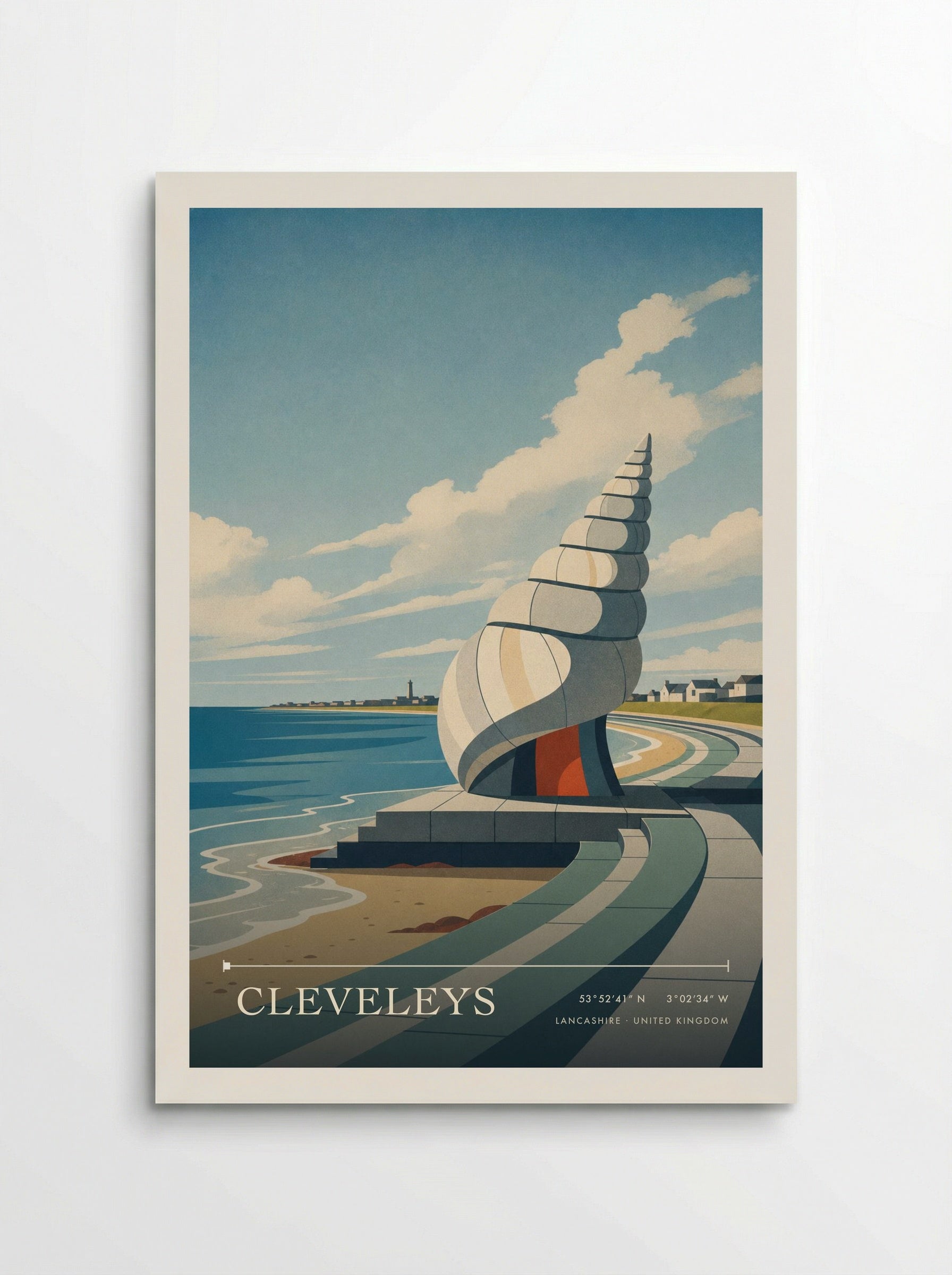 Cleveleys Lancashire United Kingdom Travel Poster - Poster