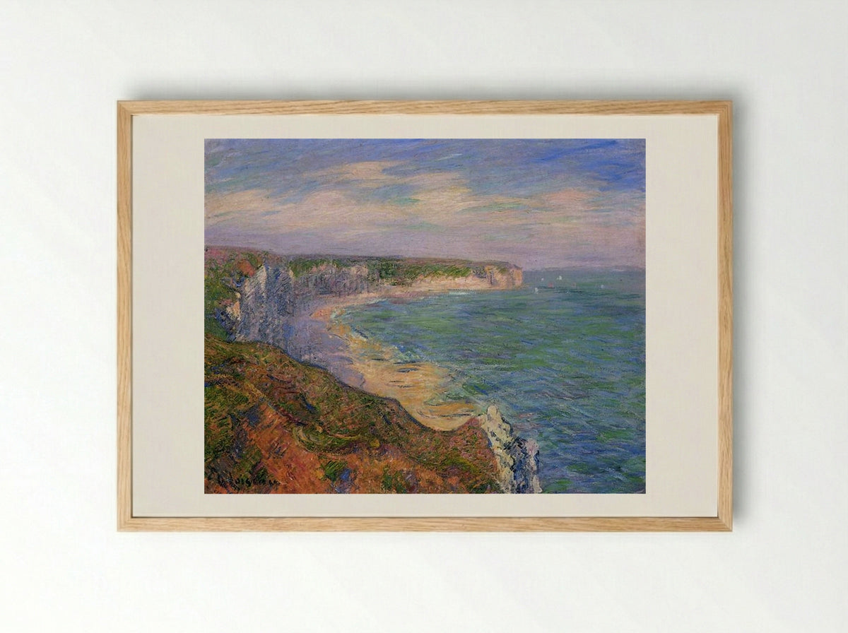 Cliffs at Fecamp in Normandy - Gustave Loiseau - Framed Print Wood