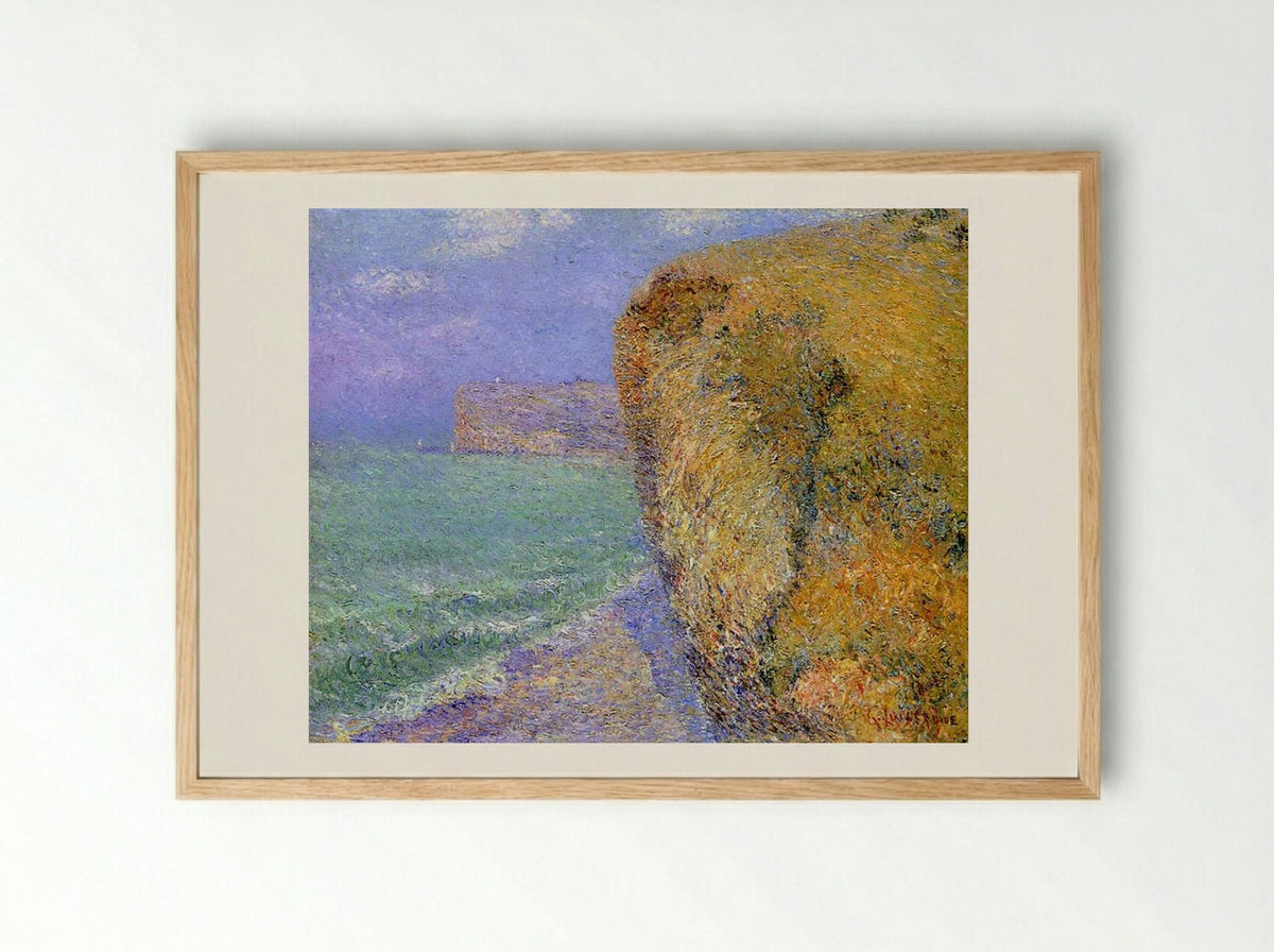 Cliffs at Grainval - Gustave Loiseau - Framed Print Wood