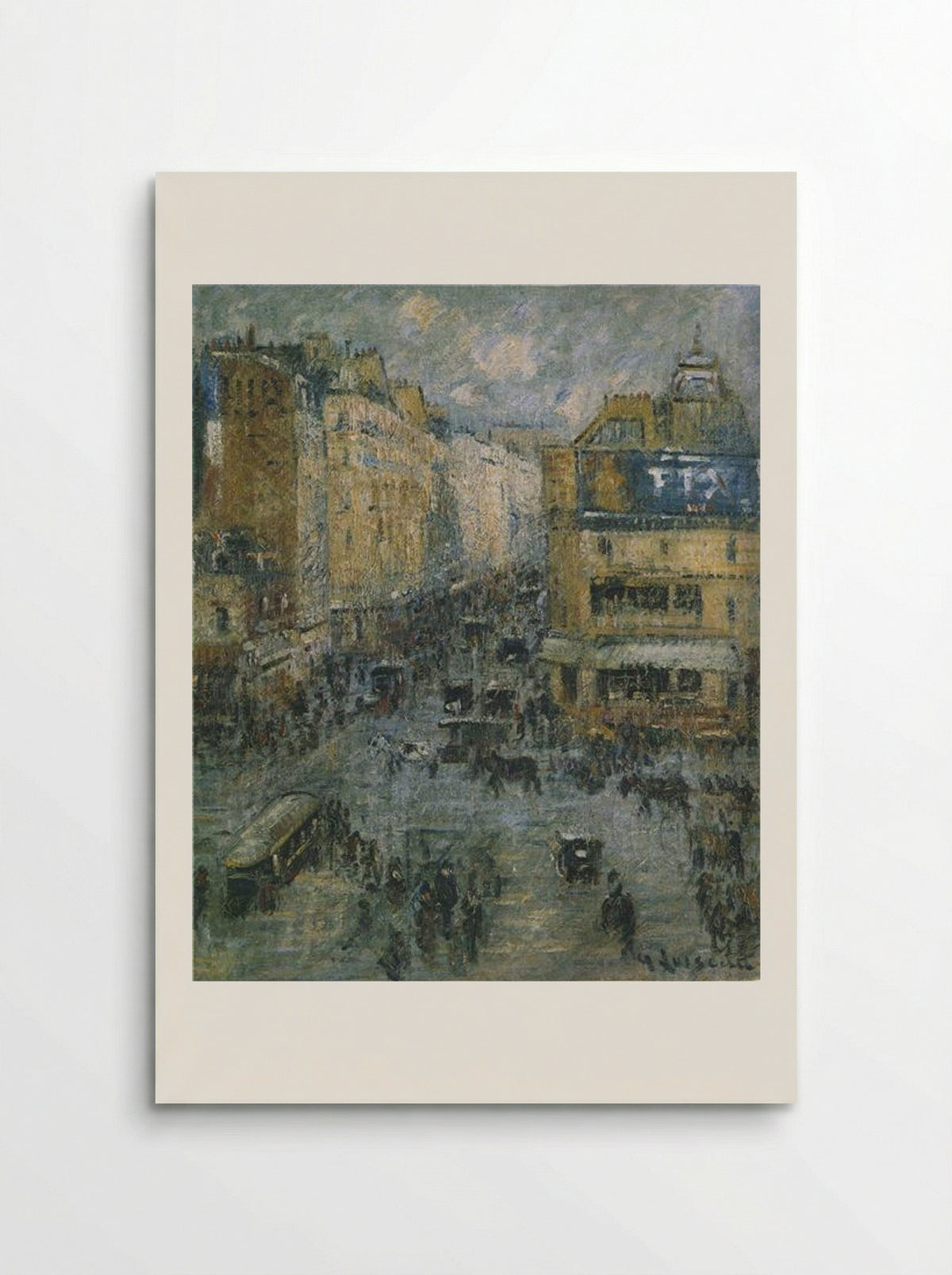 Clignancourt Street in Paris - Gustave Loiseau - Poster