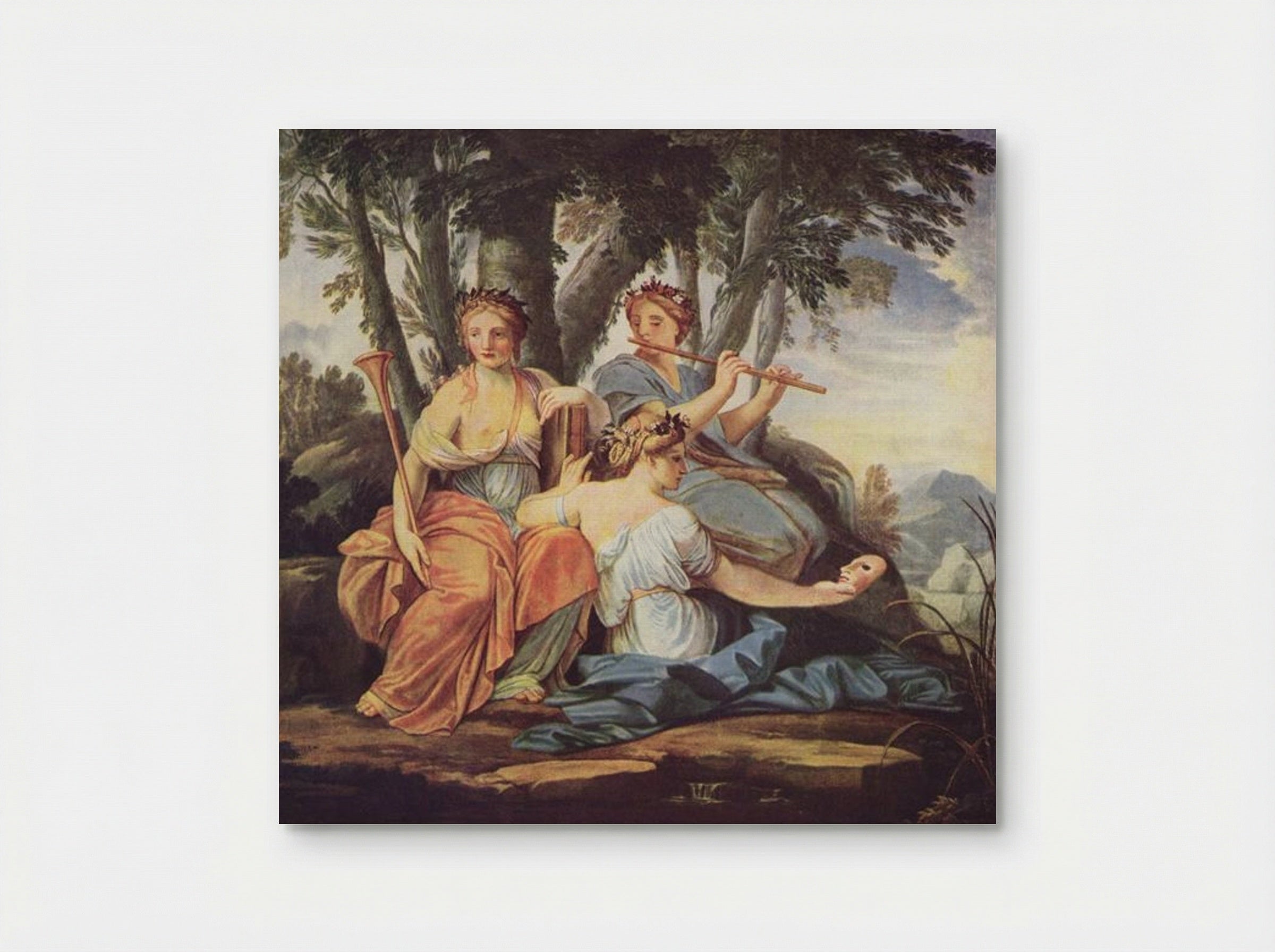 Clio, Euterpe and Thalia - Eustache Le Sueur - Poster