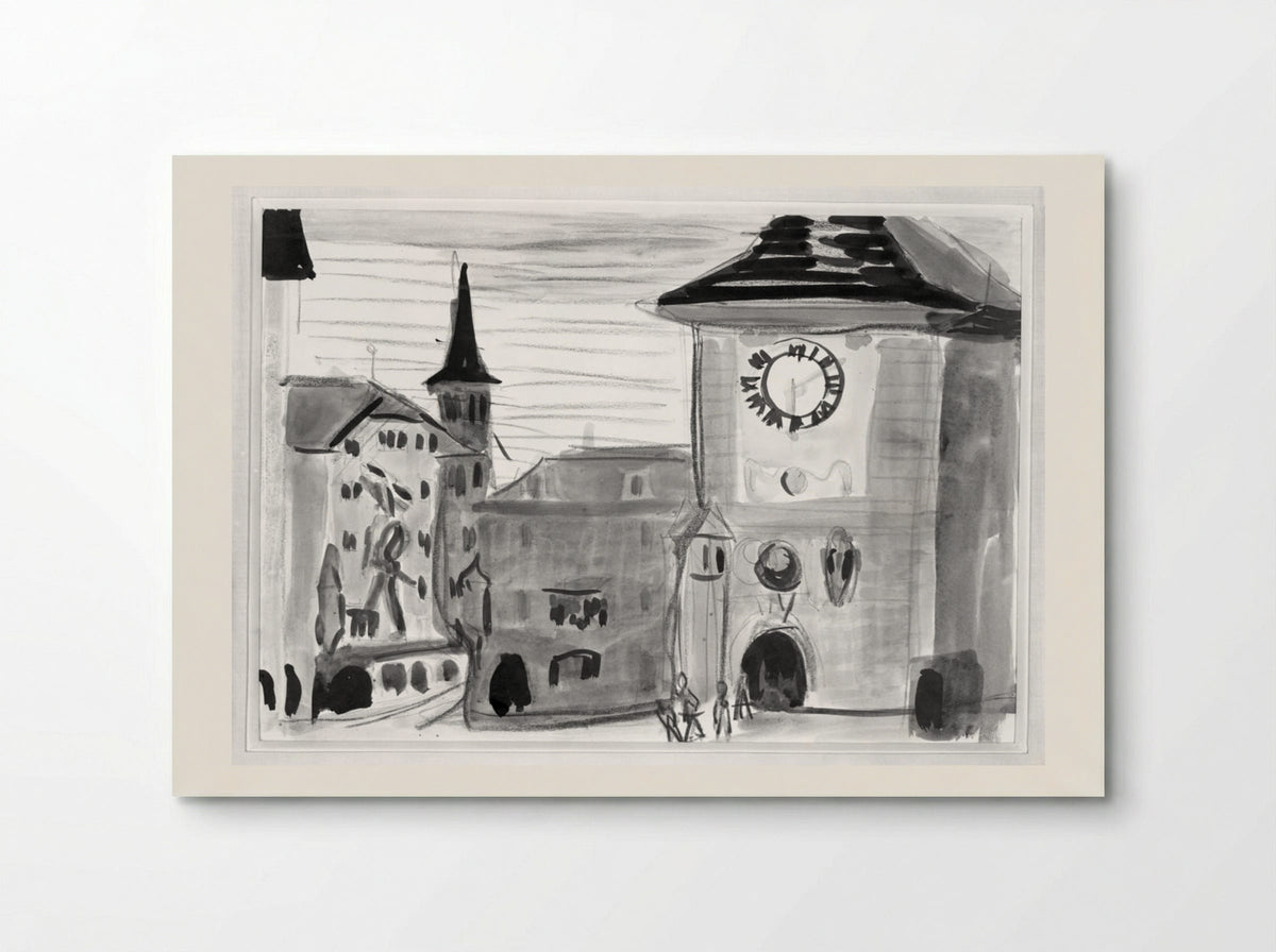 Clock Tower at Bern - Ernst Ludwig Kirchner - Poster