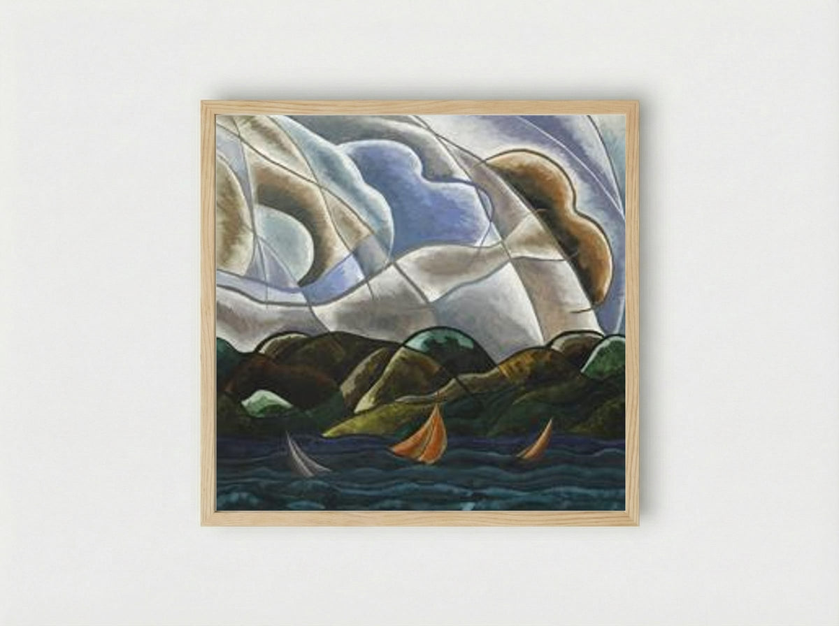 Clouds and Water - Arthur Dove - Framed Print Wood