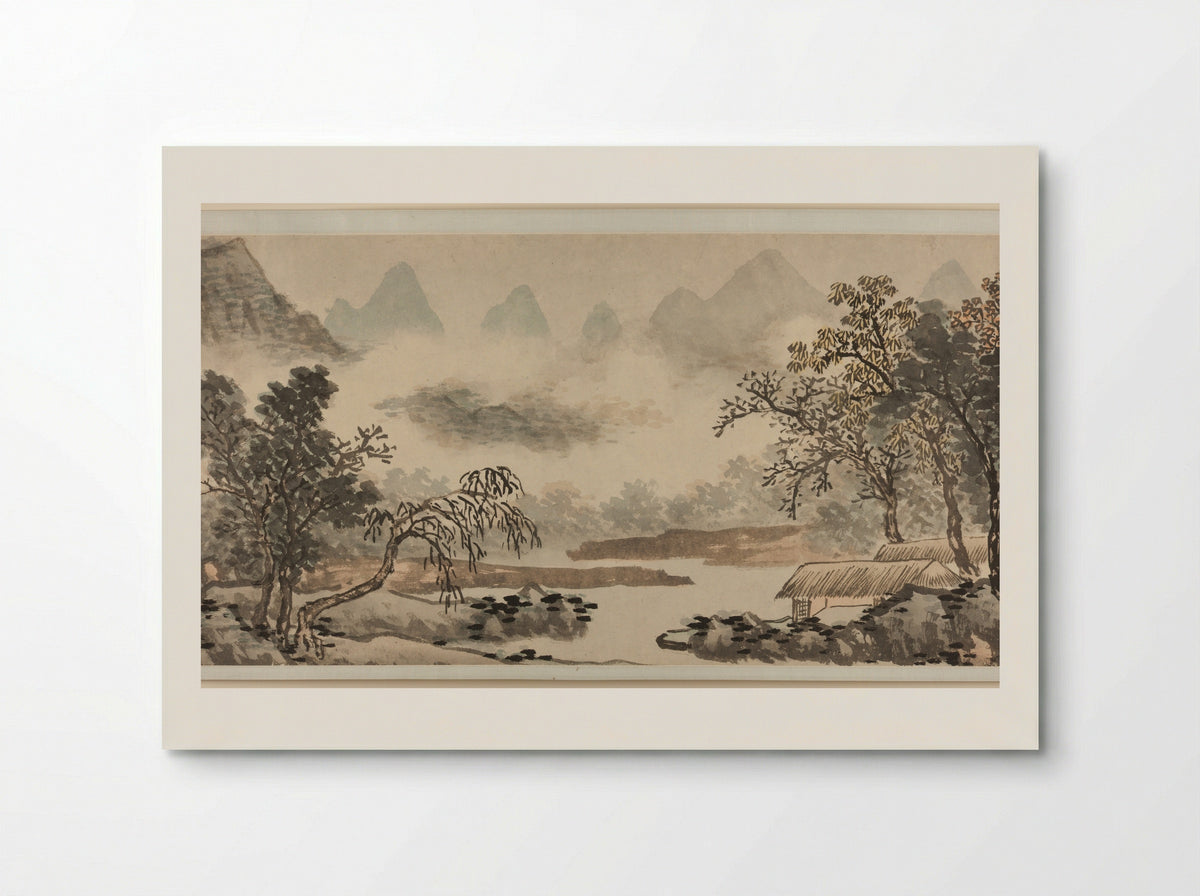 Clouds over the River before Rain - Shen Zhou - Poster
