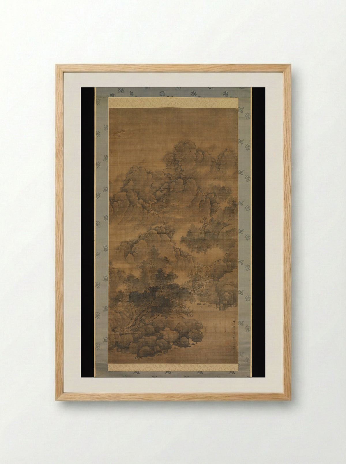 Cloudy Mountains - Fa Ruozhen - Framed Print Wood