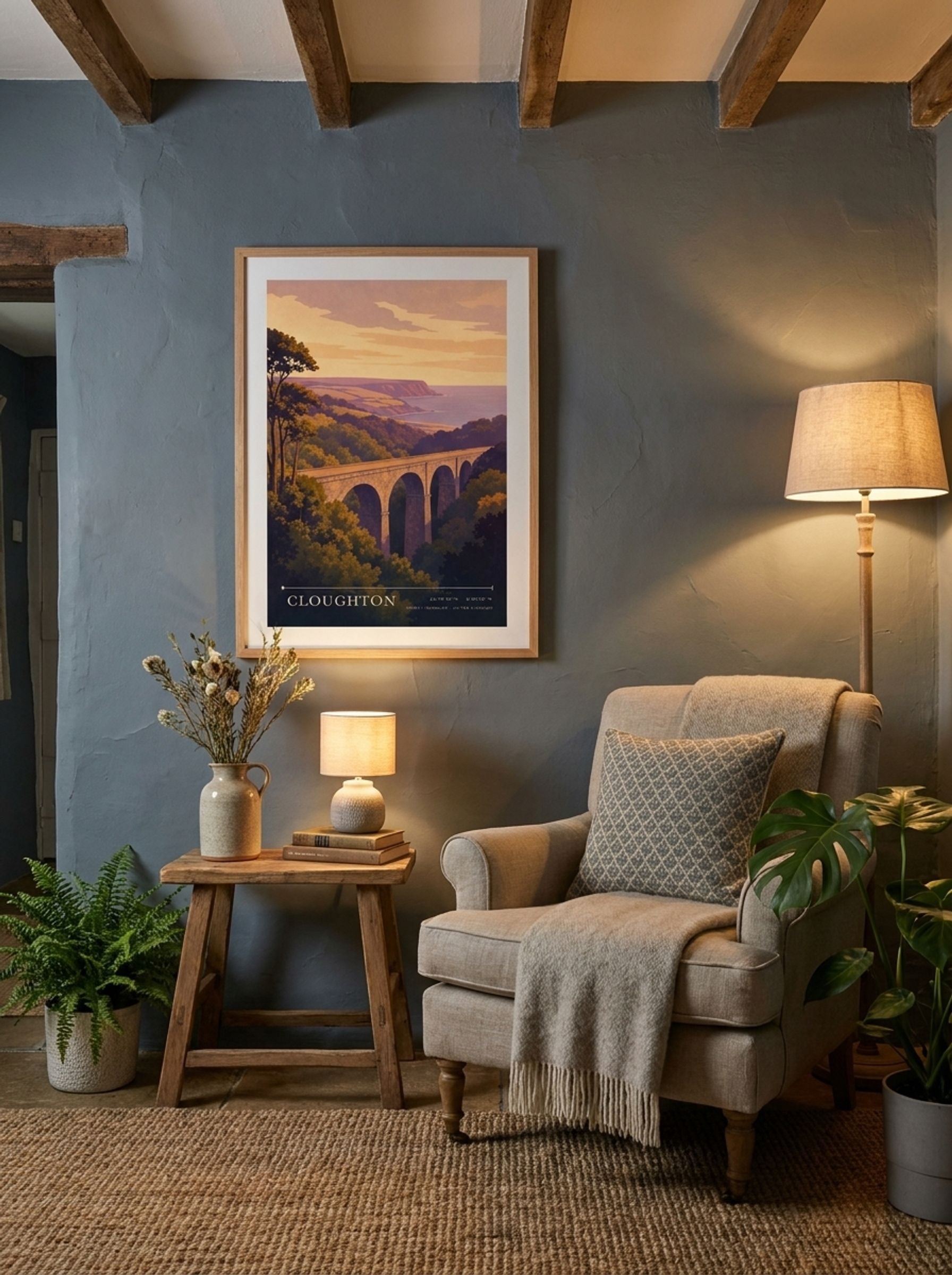 Cloughton North Yorkshire United Kingdom Travel Poster - Lifestyle