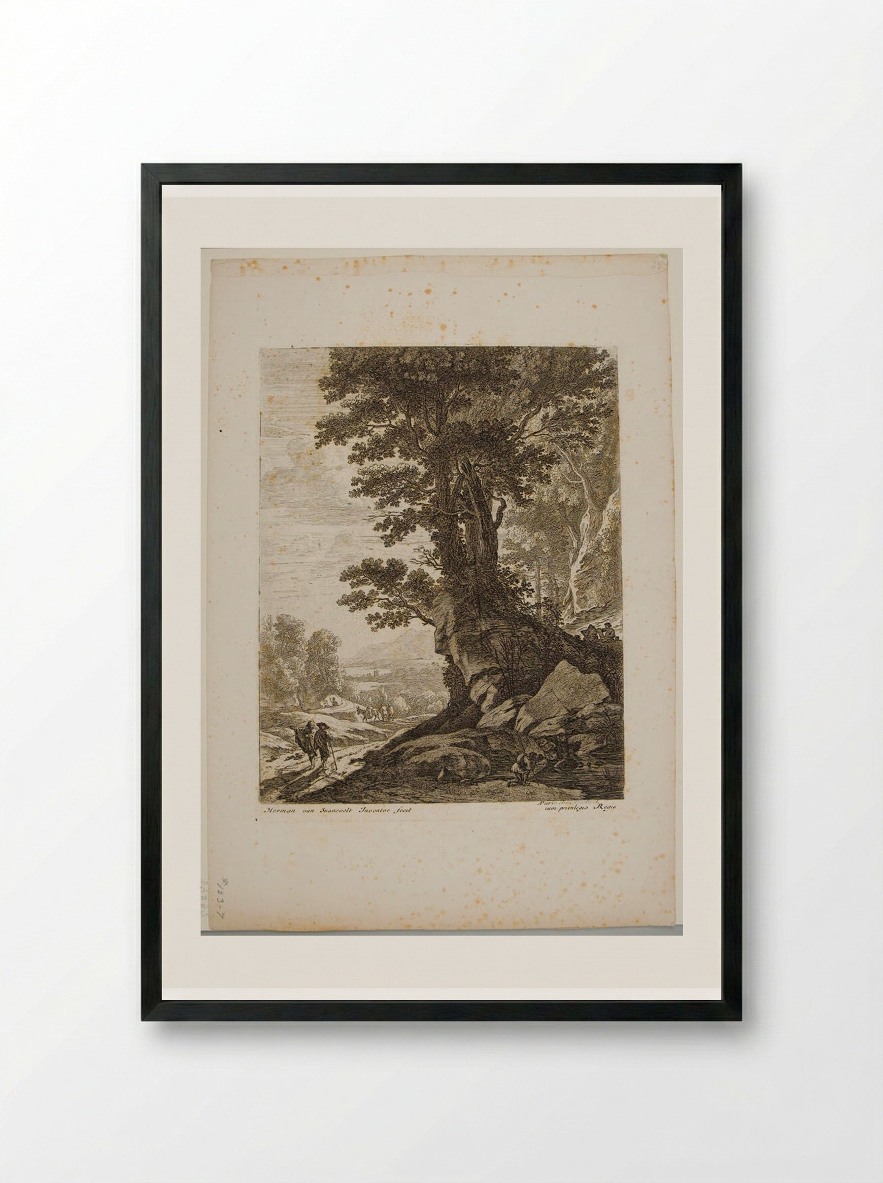 Cluster of Trees - Herman van Swanevelt - Framed Print Black