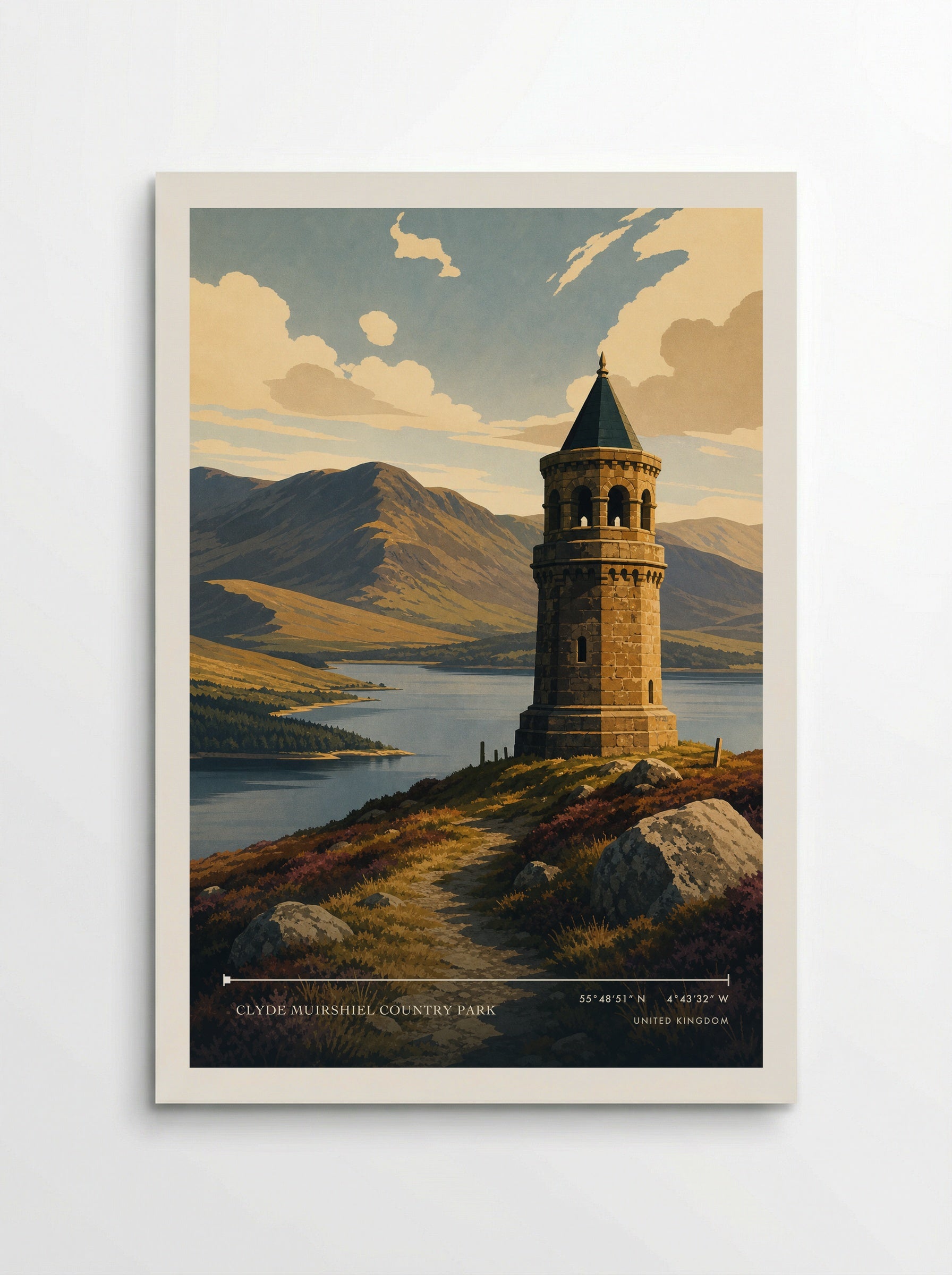 Clyde Muirshiel Country Park United Kingdom Travel Poster - Poster
