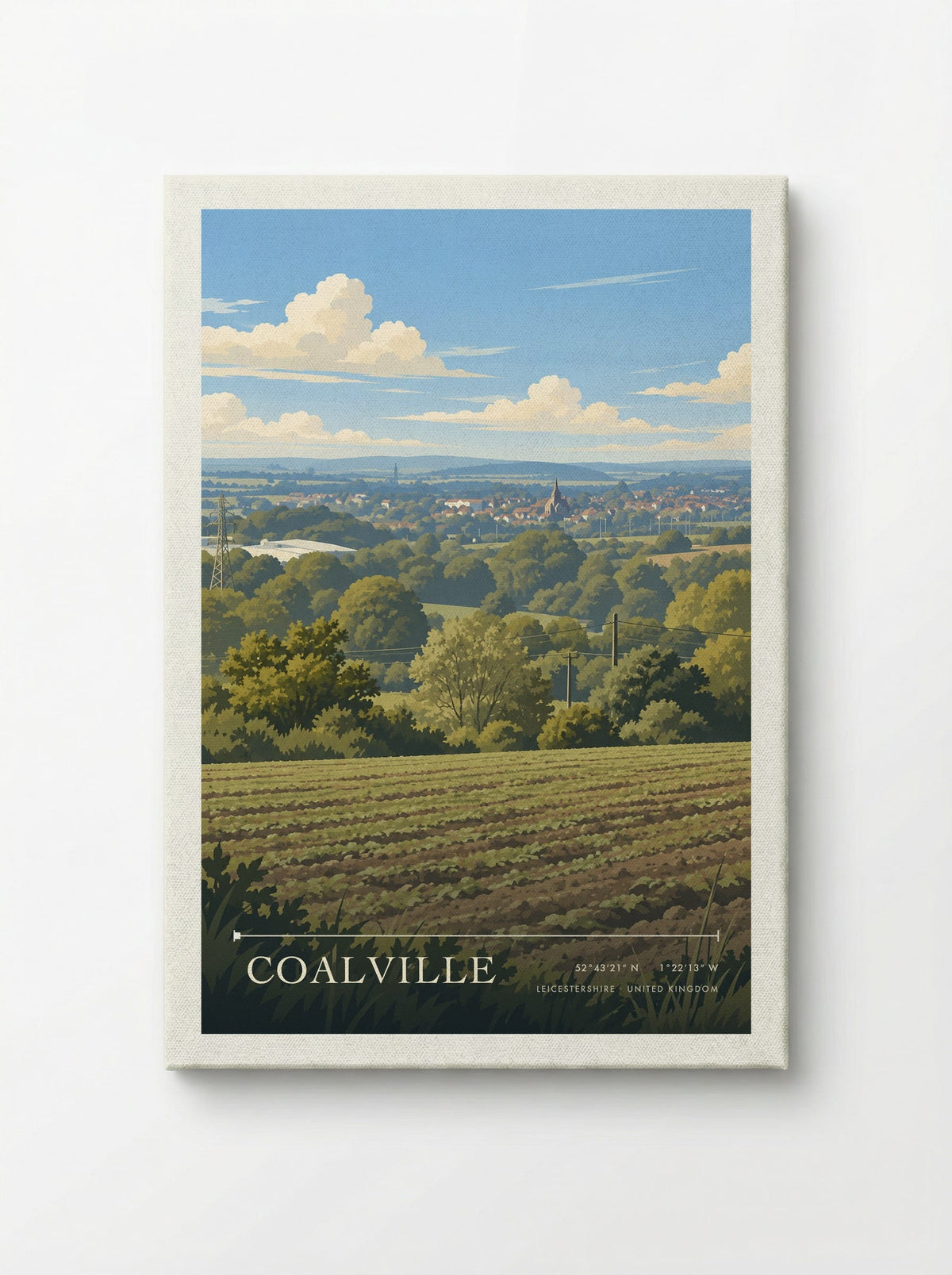 Coalville, Leicestershire | Travel Poster - Canvas