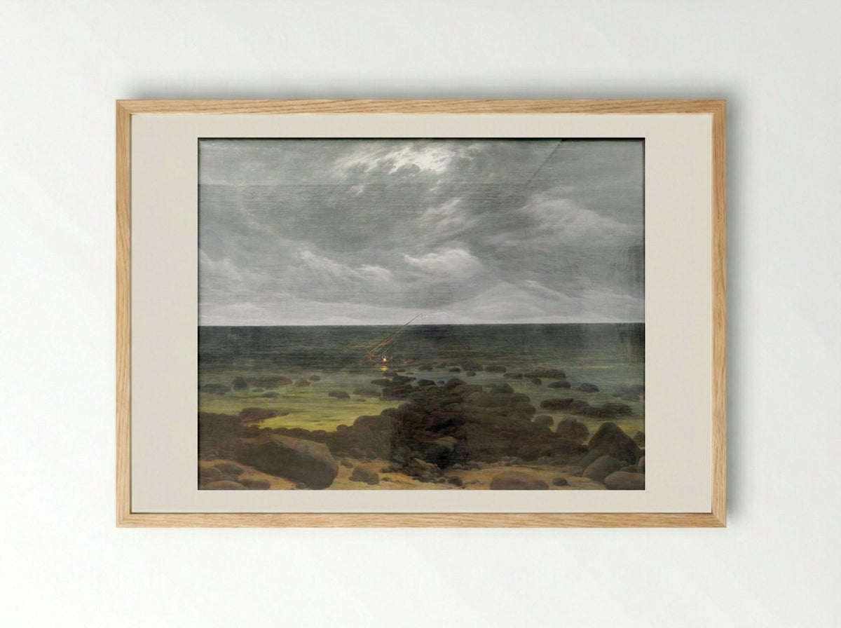 Coast Scene (After the Storm) - Caspar David Friedrich - Framed Print Wood