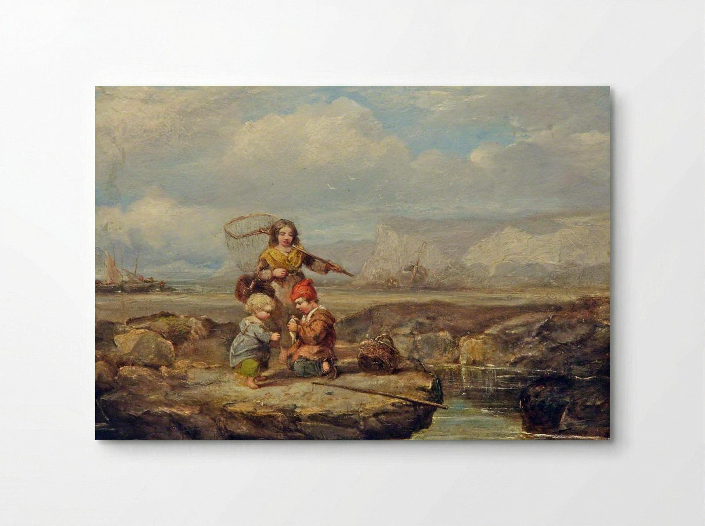 Coast Scene with Figures - William Collins - Poster