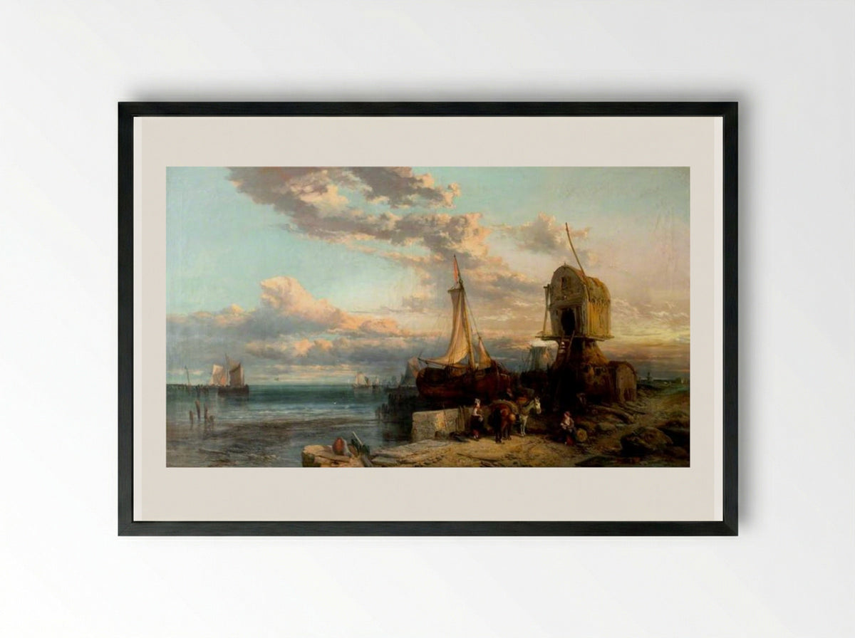 Coast Scene - James Webb - Framed Print Black