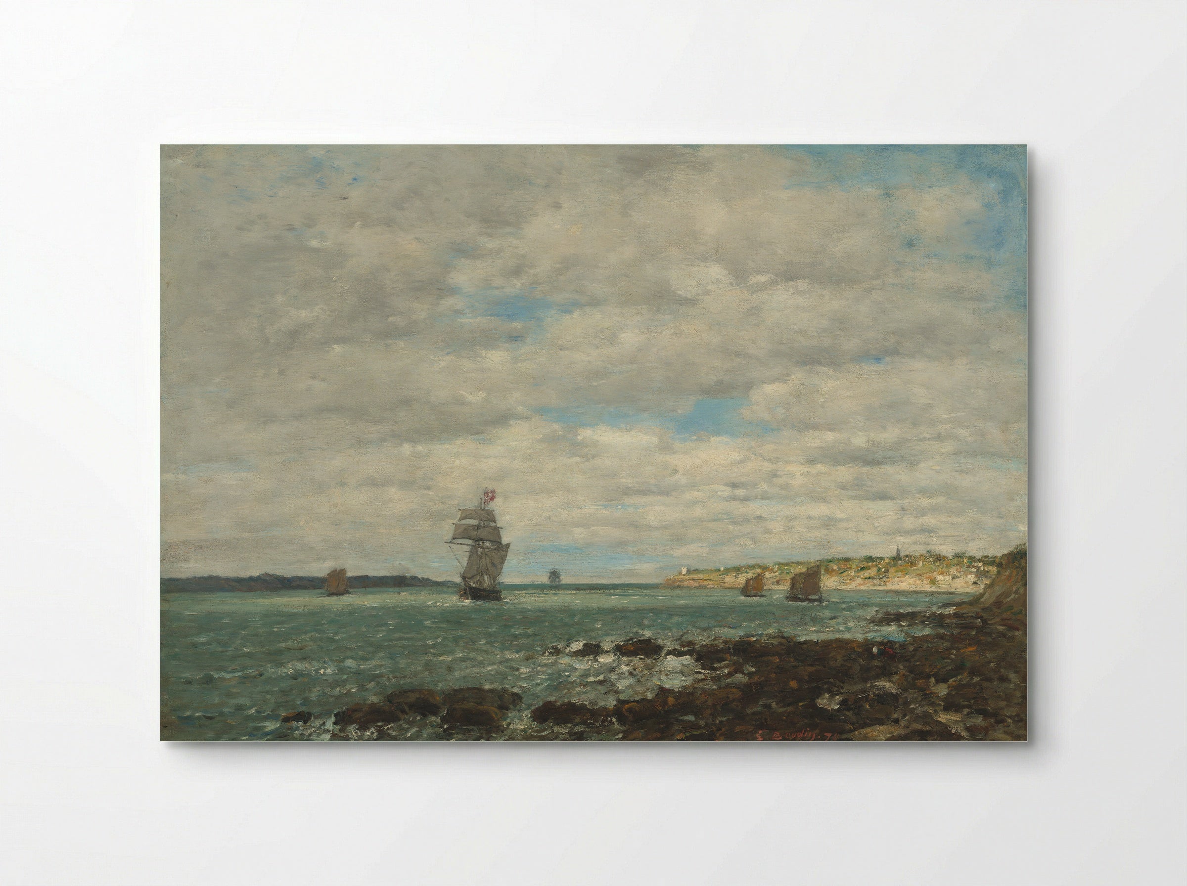 Coast of Brittany - Eugène Boudin - Poster