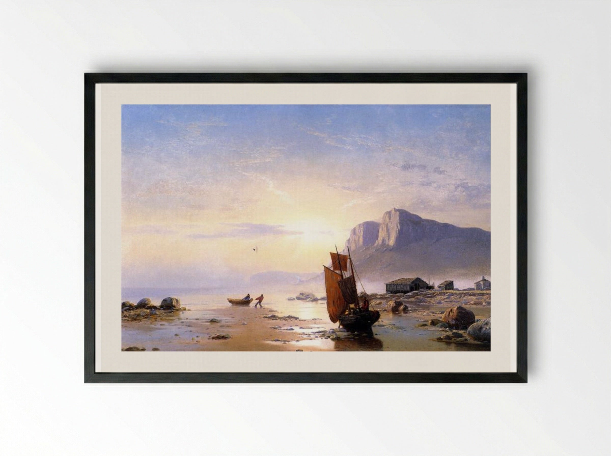 Coast of Labrador - William Bradford - Framed Print Black