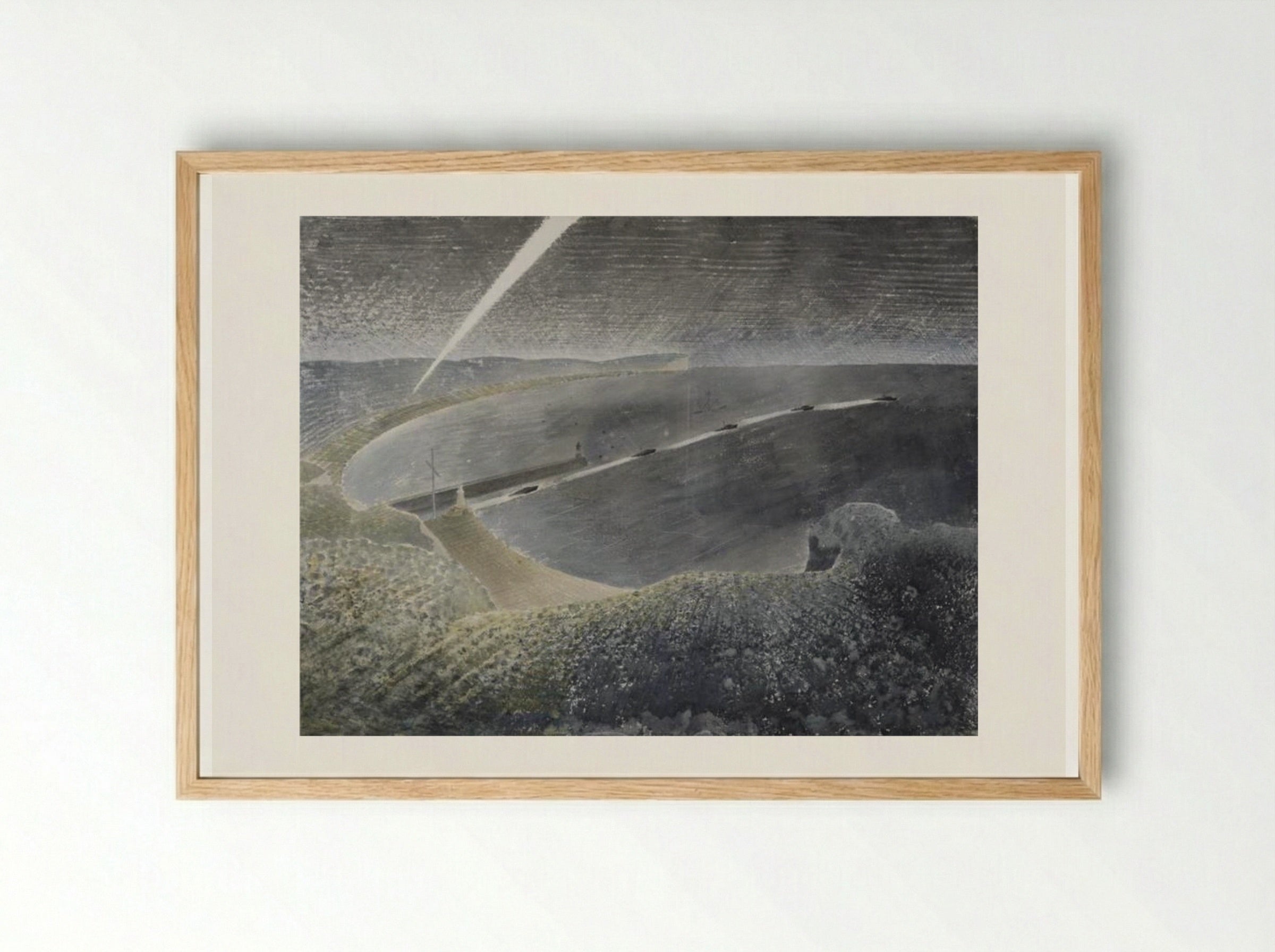 Coastal Defences - Eric Ravilious - Framed Print Wood