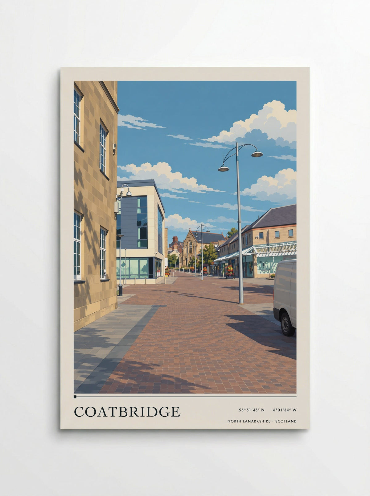 Coatbridge, North Lanarkshire | Travel Poster - Poster