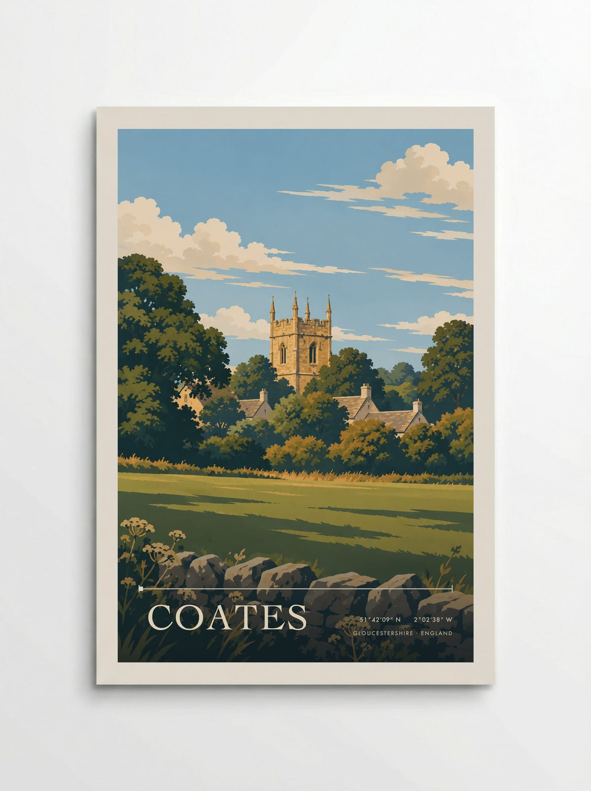 Coates, Gloucestershire | Travel Poster - Poster