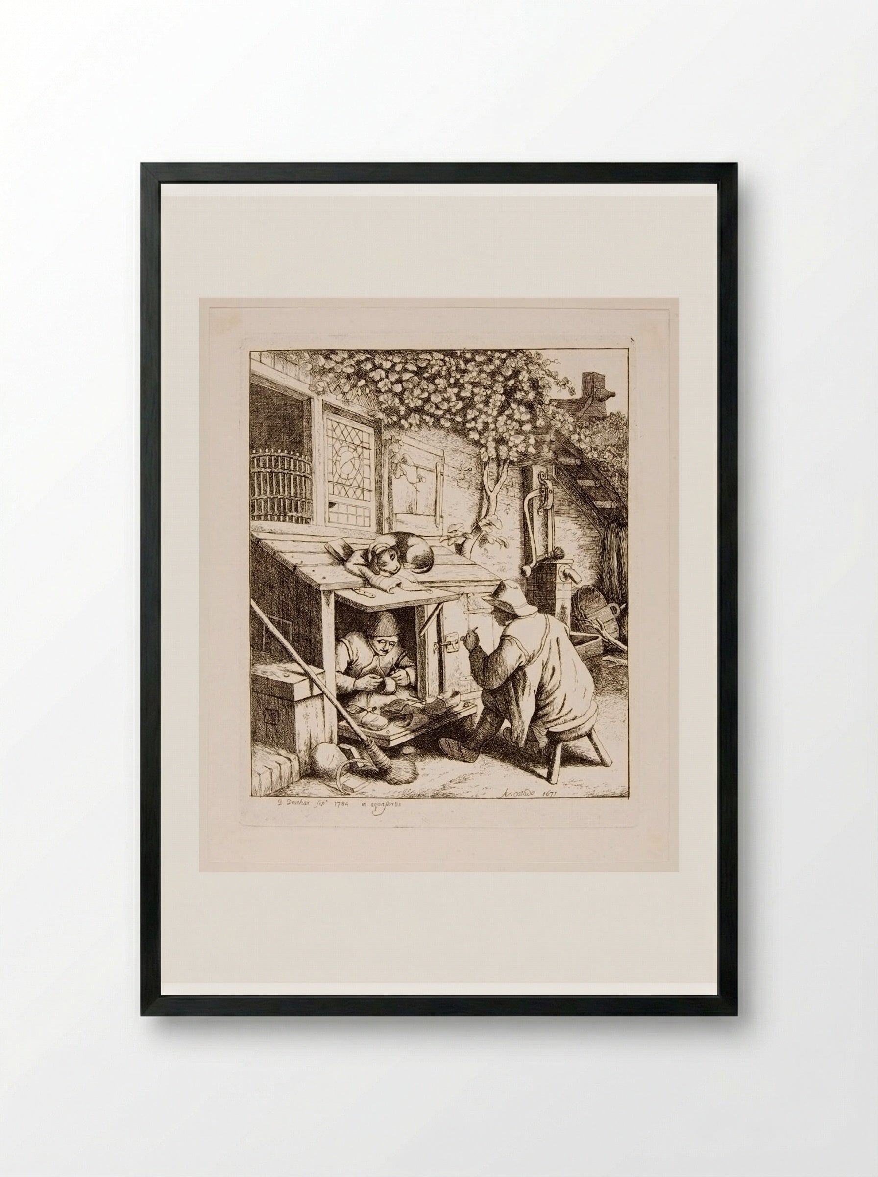 Cobbler - David Deuchar - Framed Print Black