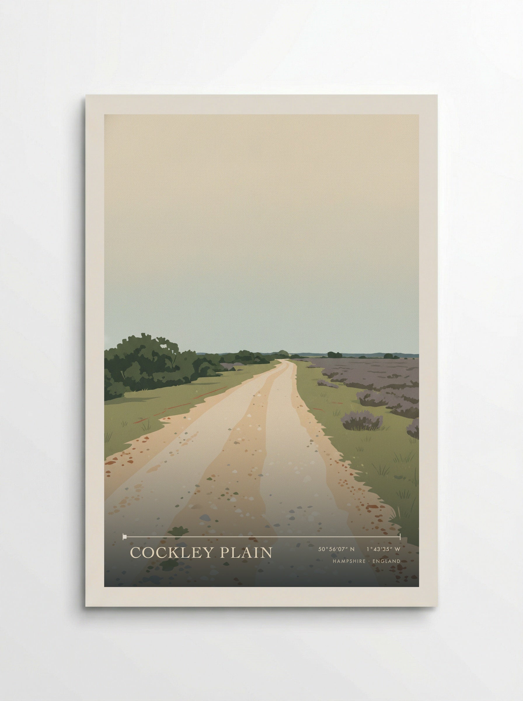 Cockley Plain Hampshire England Travel Poster - Poster