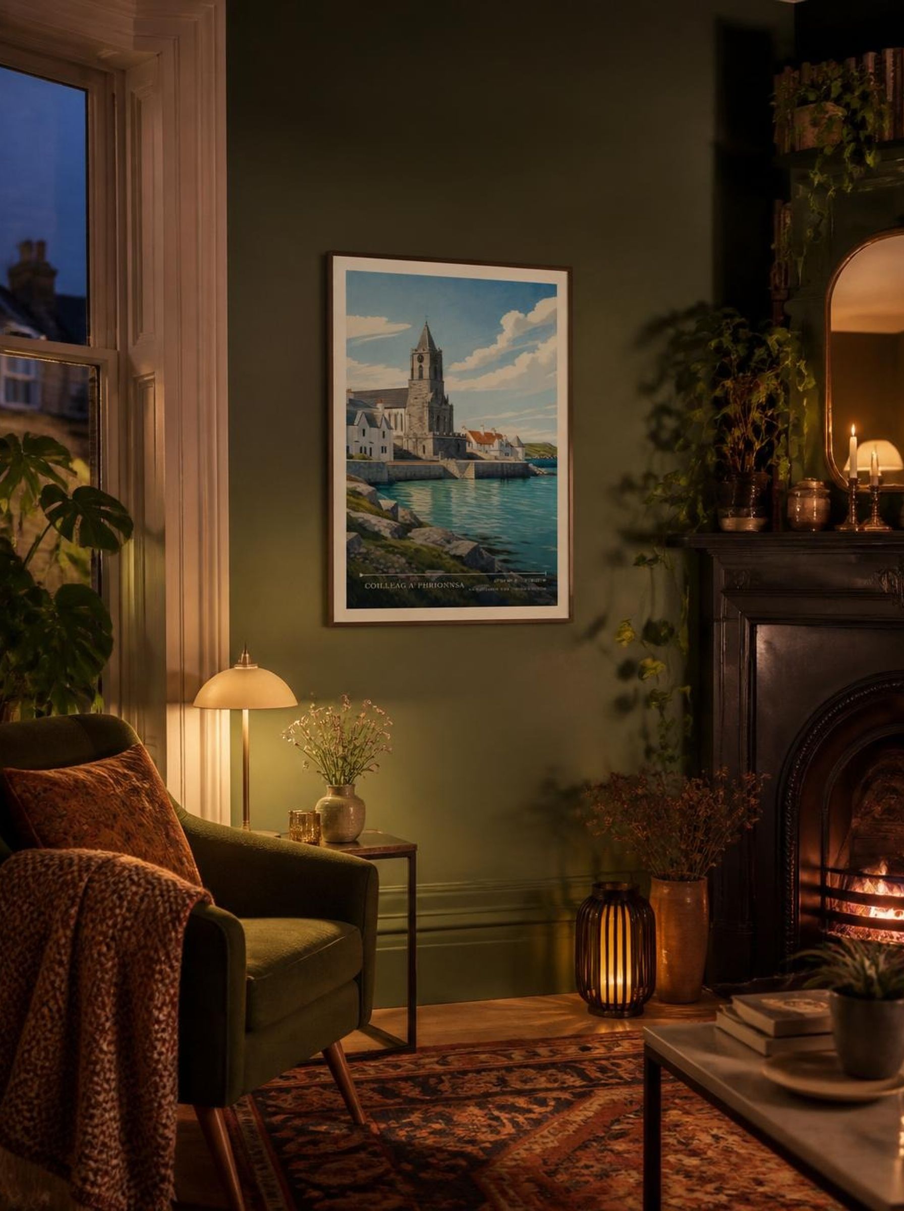 Coilleag a' Phrionnsa Na h-Eileanan Siar United Kingdom Travel Poster - Lifestyle