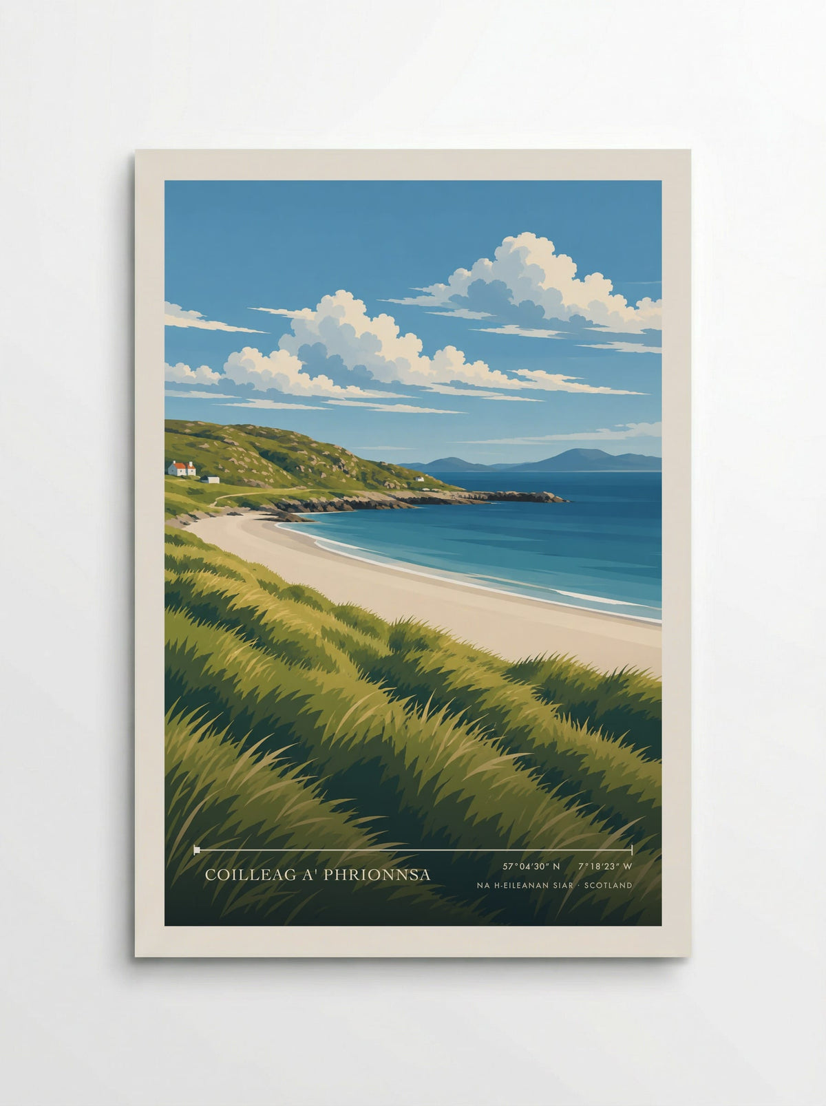 Coilleag a' Phrionnsa, Na h-Eileanan Siar | Travel Poster - Poster
