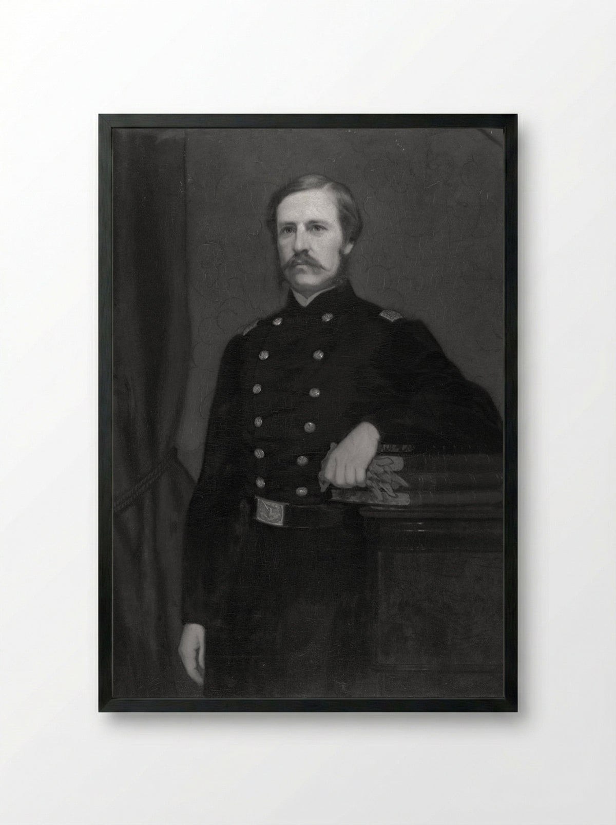Col. James Savage Jr. (1832-1862) - William Henry Furness, Jr. - Framed Print Black