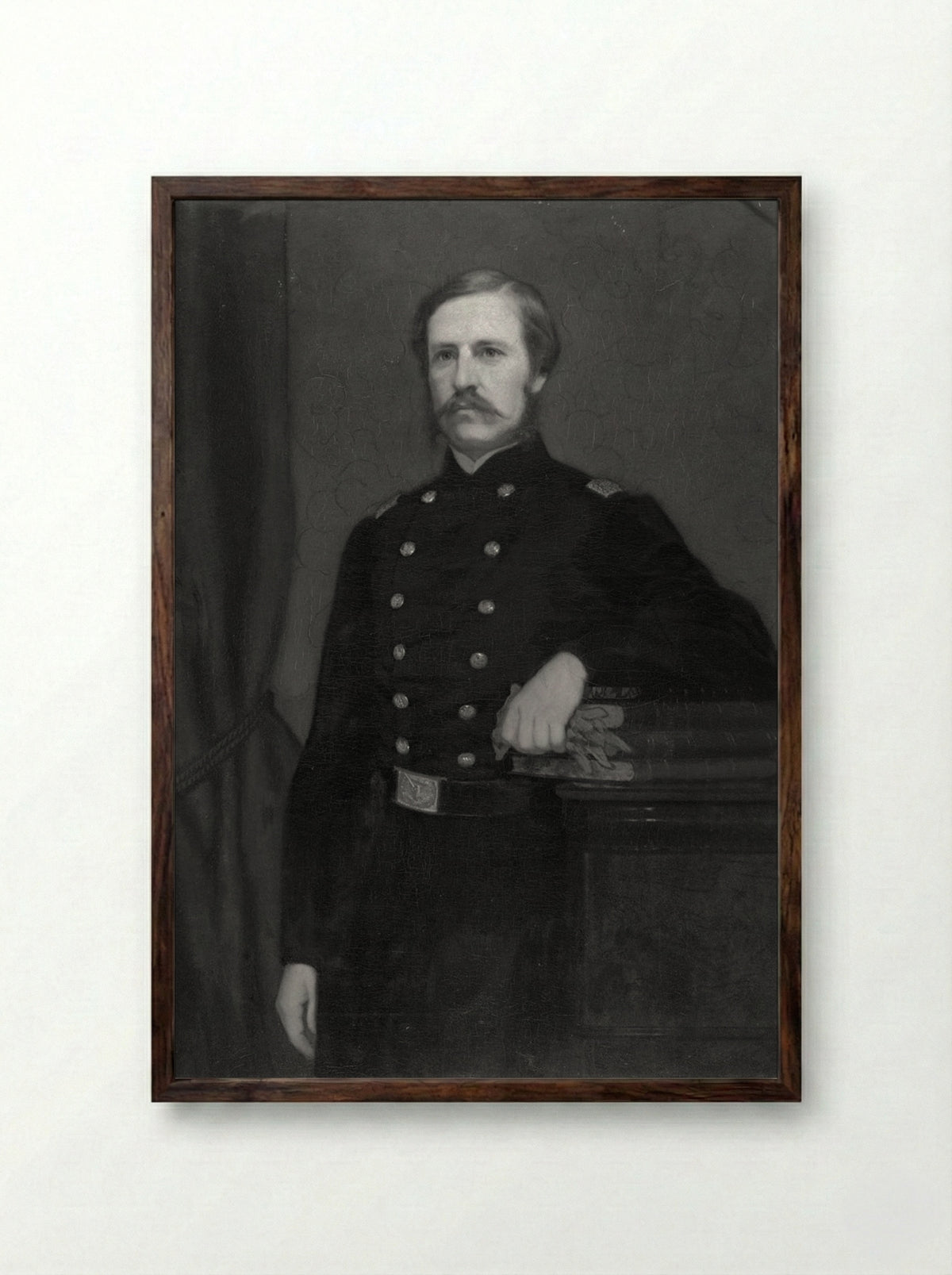 Col. James Savage Jr. (1832-1862) - William Henry Furness, Jr. - Framed Print Dark Wood