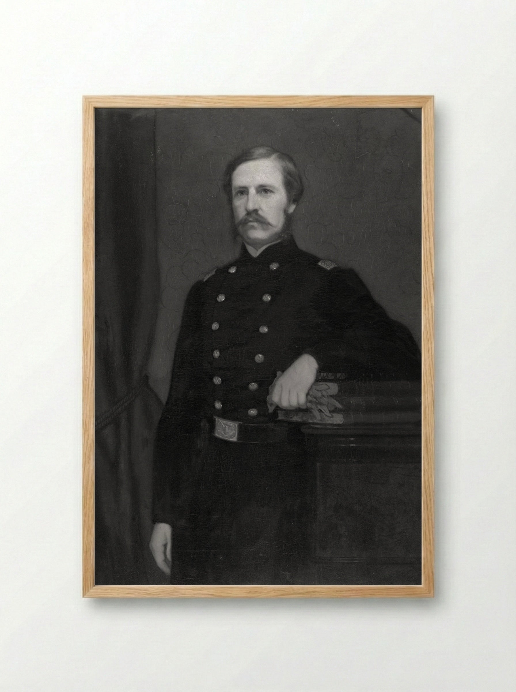 Col. James Savage Jr. (1832-1862) - William Henry Furness, Jr. - Framed Print Wood