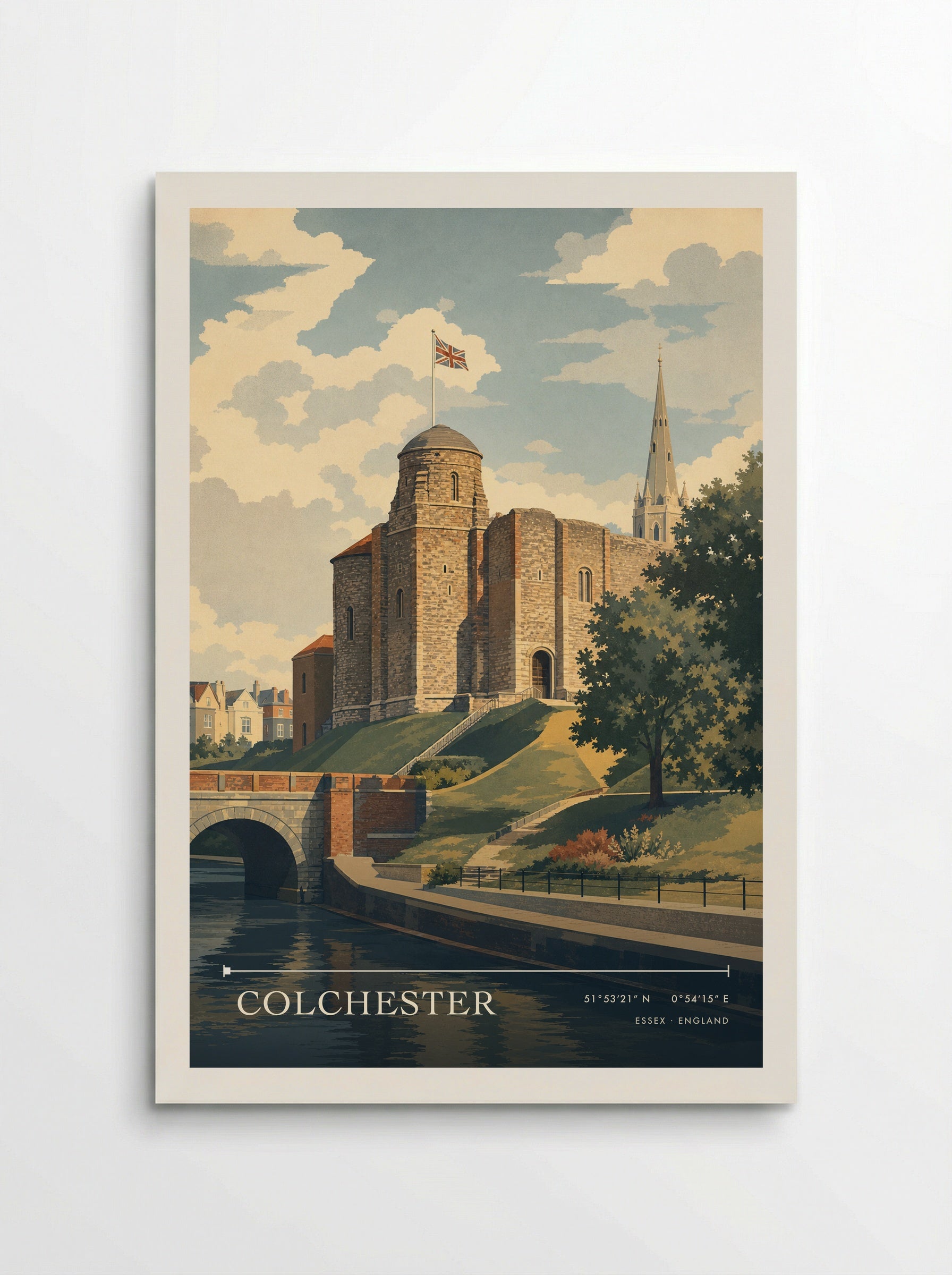 Colchester Essex England Travel Poster - Poster