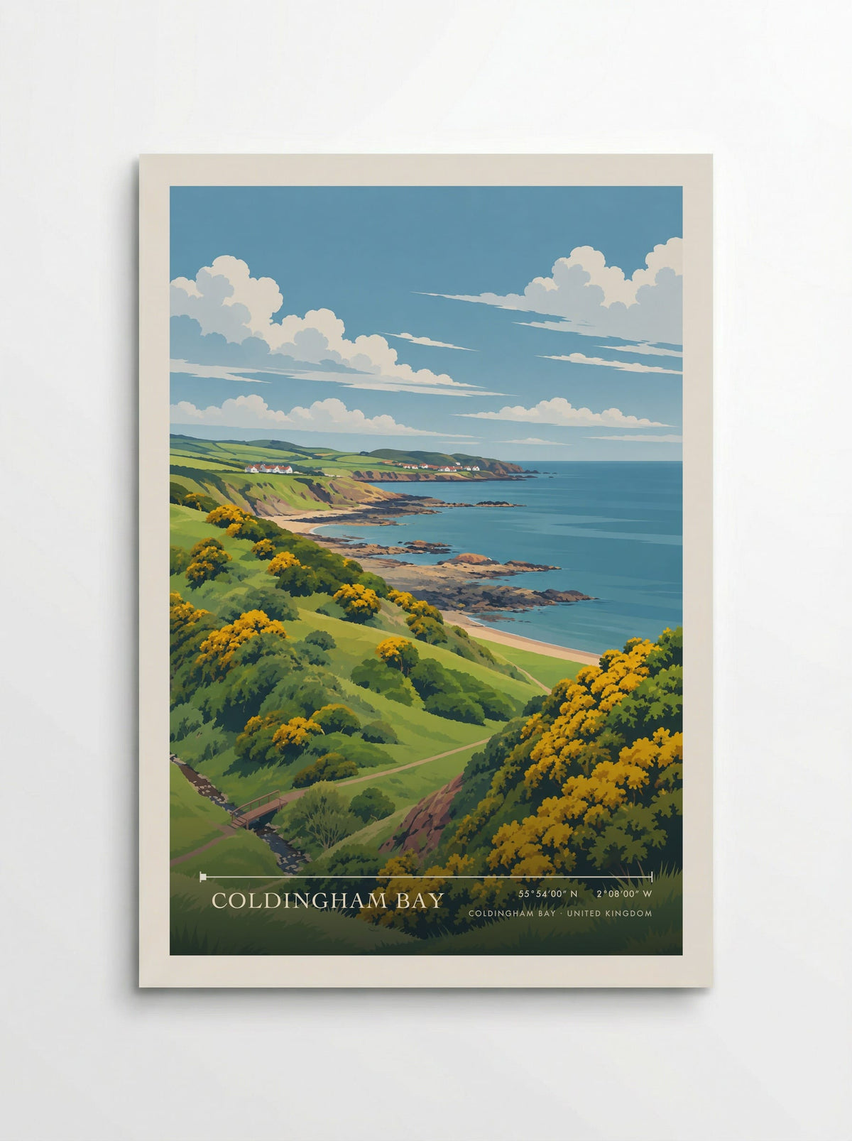 Coldingham Bay | Travel Poster - Poster