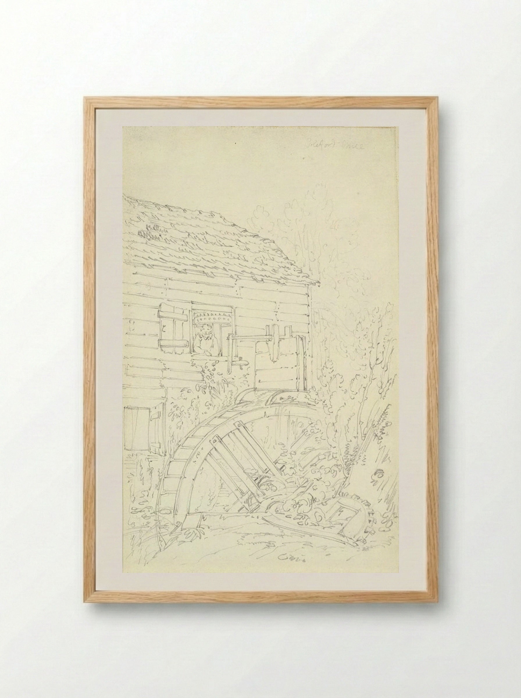 Coleford Mill - Joseph Mallord William Turner - Framed Print Wood