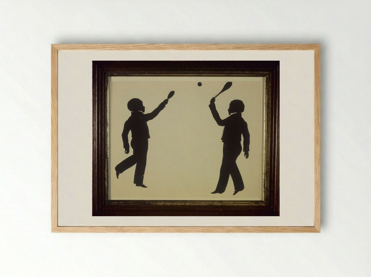 Colin Gibb and Charles Gibb - Auguste Edouart - Framed Print Wood