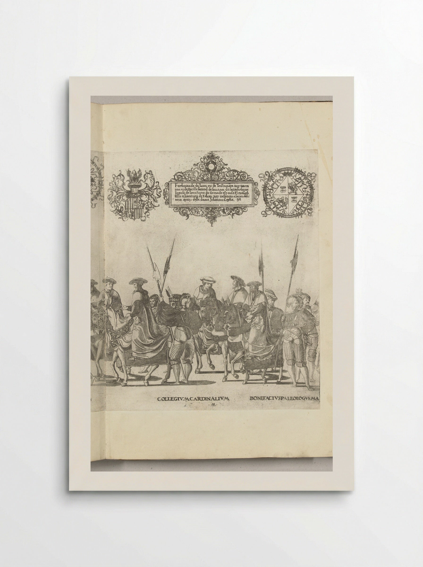 College van kardinalen, plaat AA - Nicolaas Hogenberg - Poster
