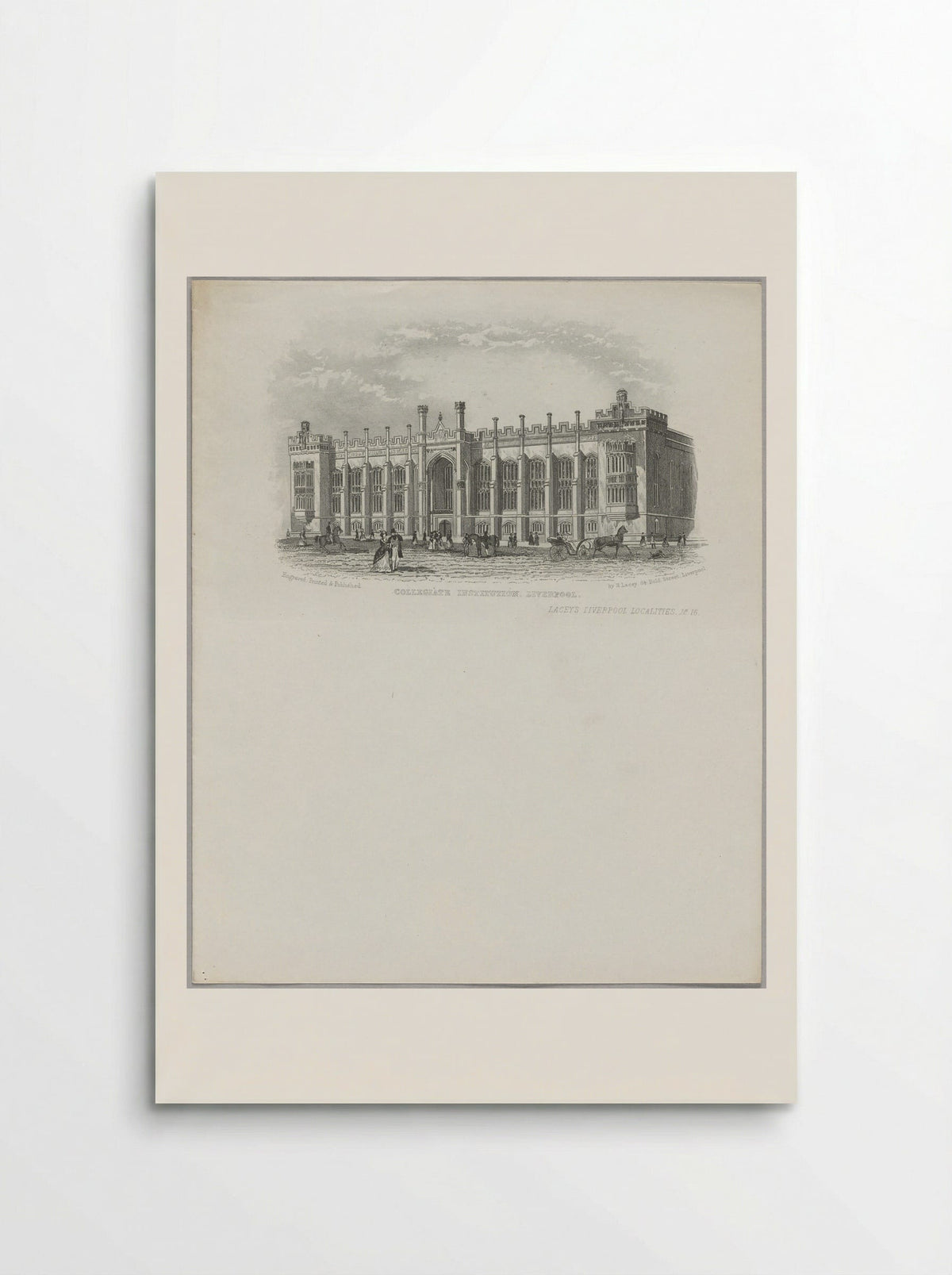 Collegiate Institution, Liverpool - Fine Art Print - Poster