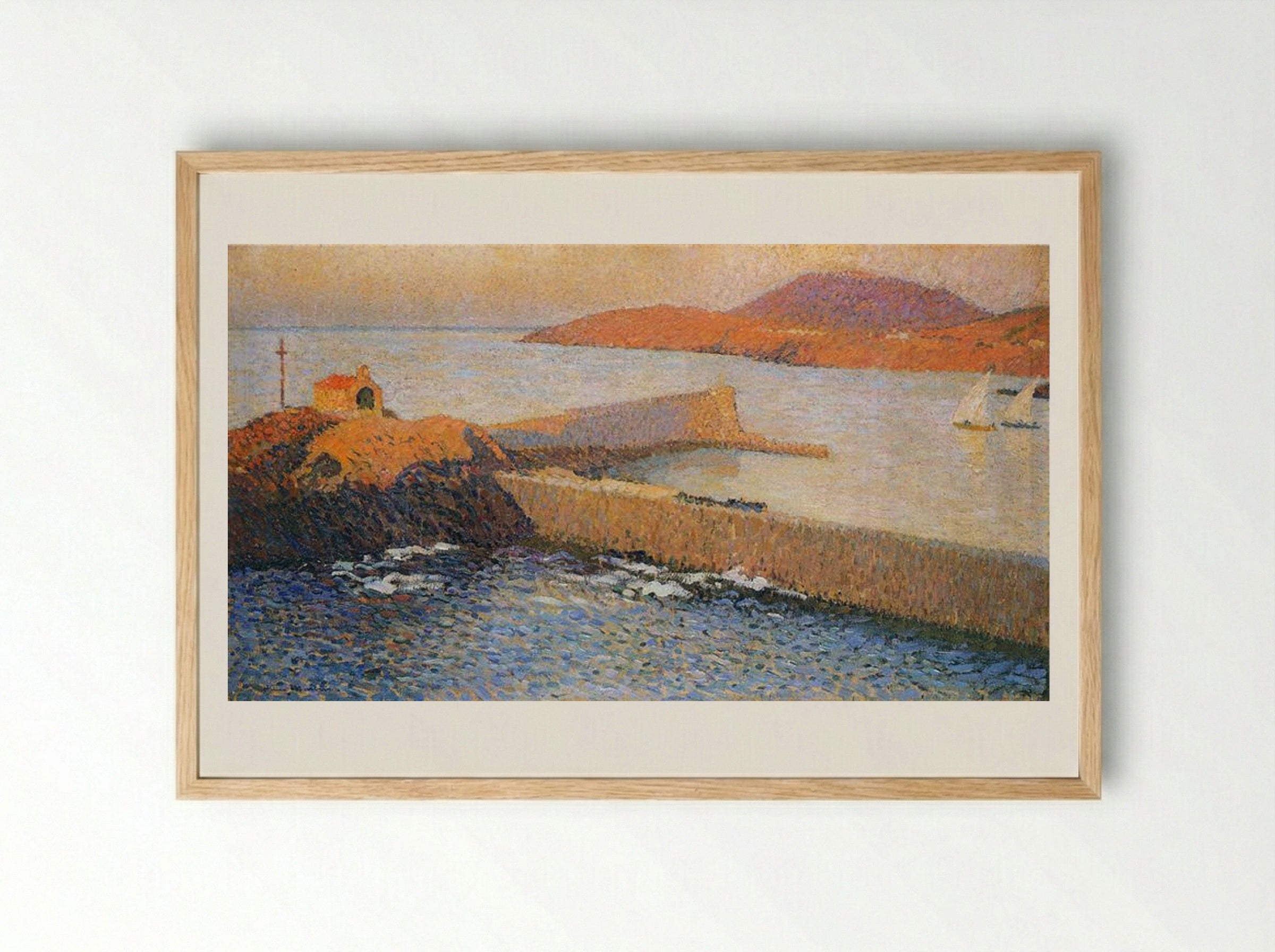 Collioure Chapel of La Digue - Henri Martin - Framed Print Wood