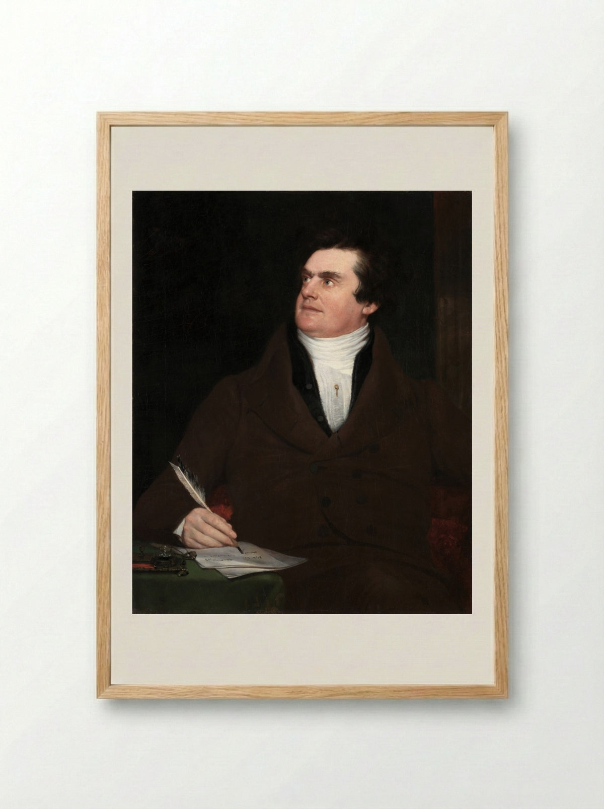 Colonel William Leete Stone - William Page - Framed Print Wood